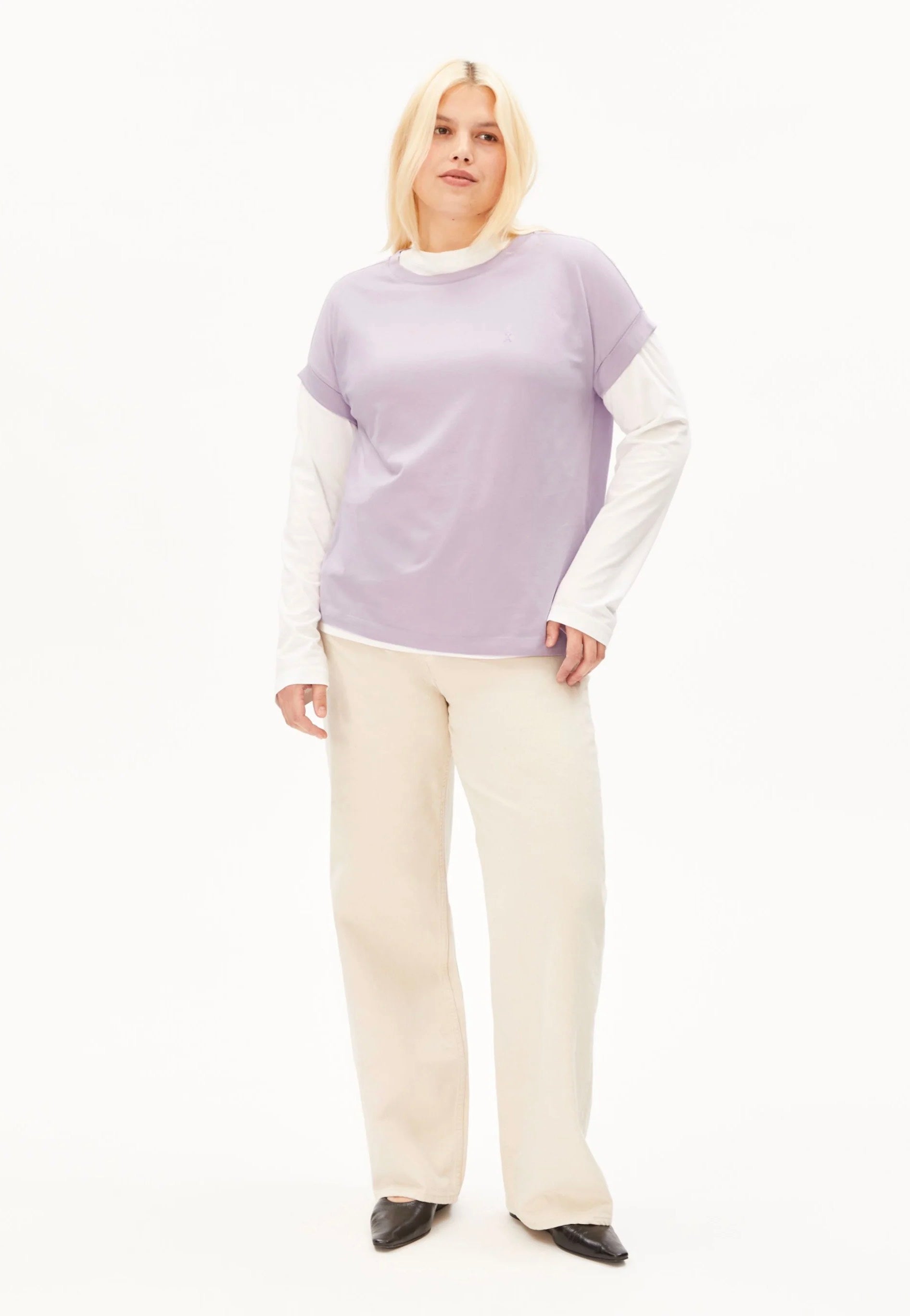 Armedangels - Idaara Moonlit Lilac - T-Shirt | Women-Image
