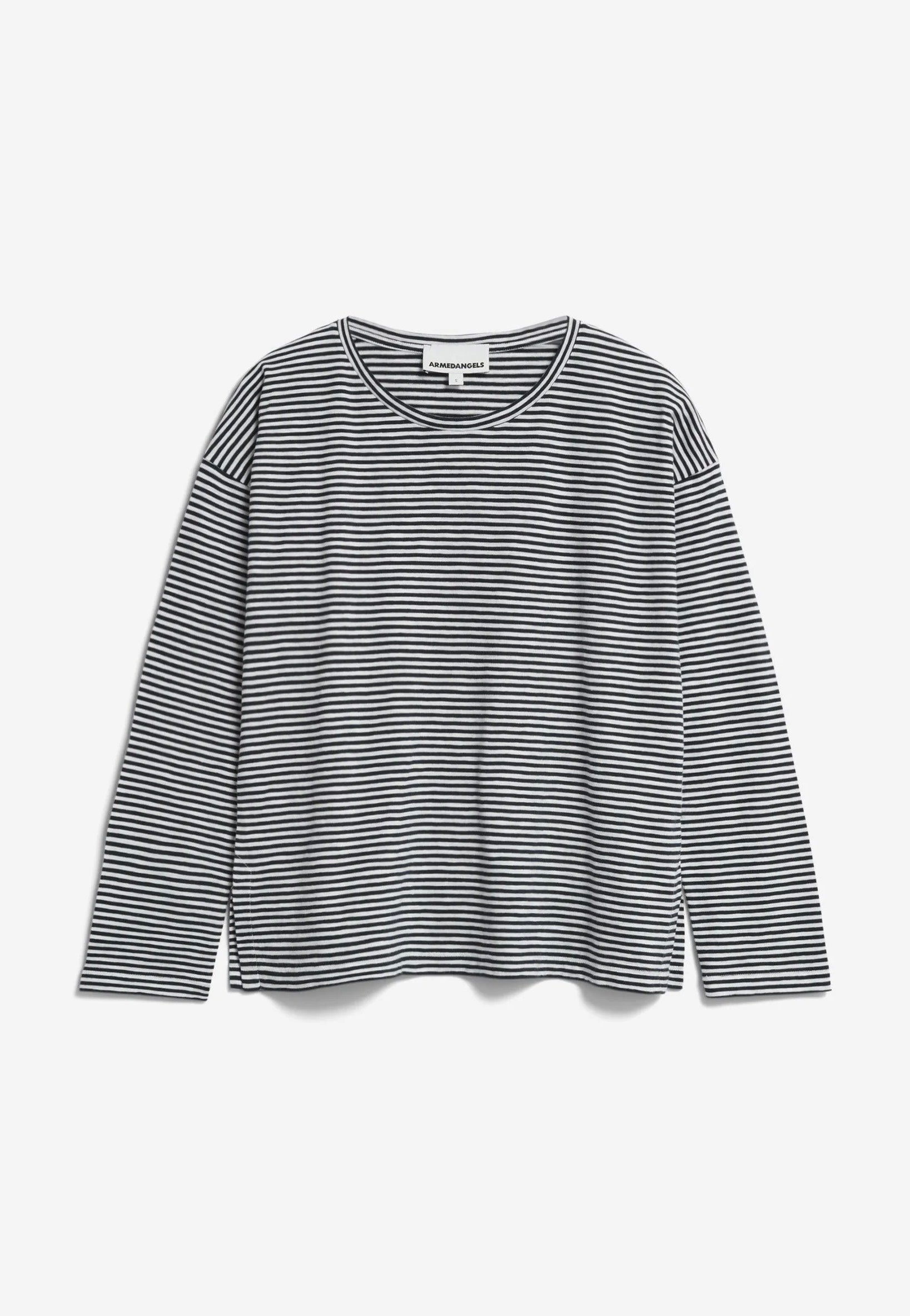 Armedangels - Xianaa Stripes Black/Oatmilk - Longsleeve | Women-Image
