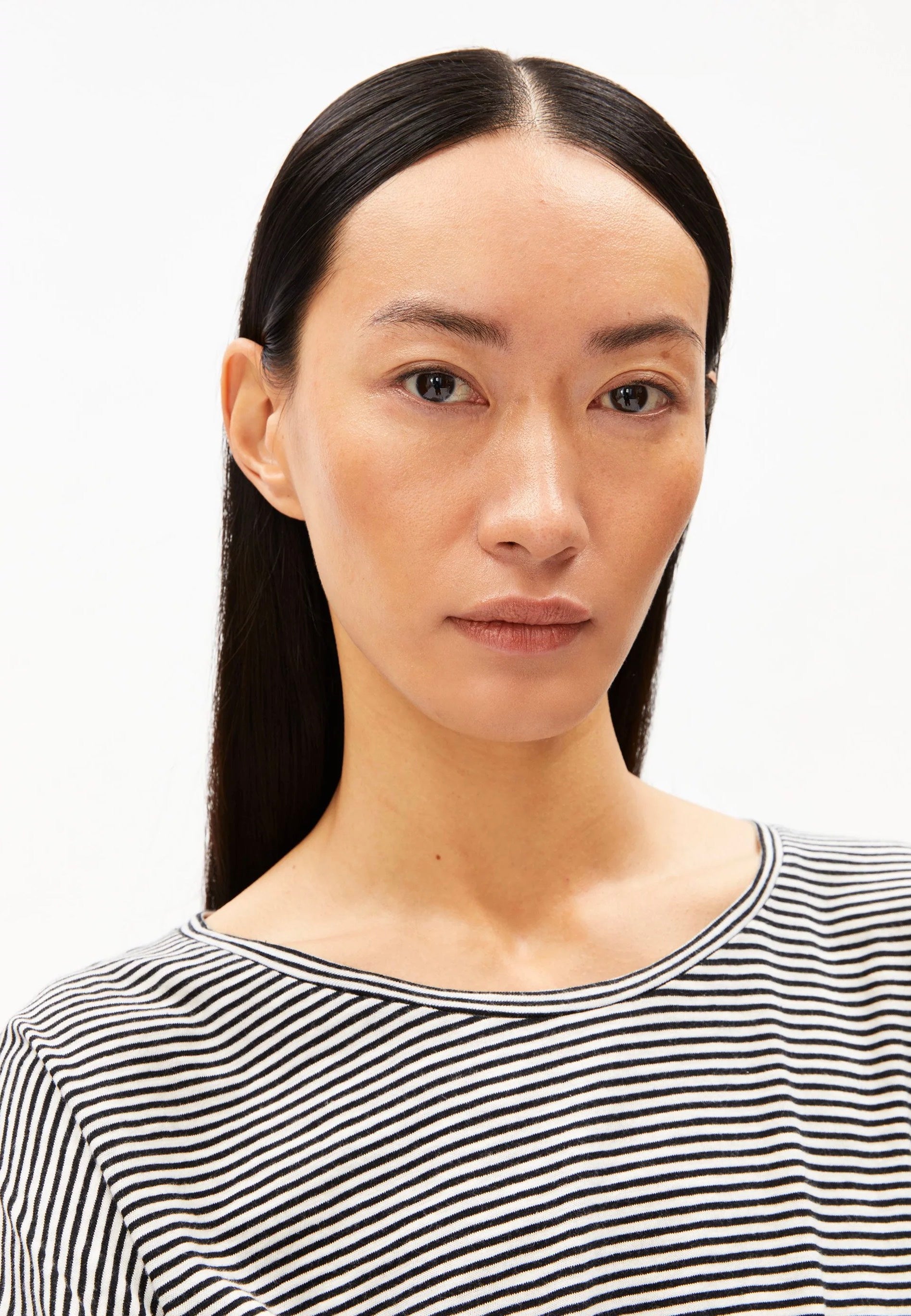 Armedangels - Xianaa Stripes Black/Oatmilk - Longsleeve | Women-Image