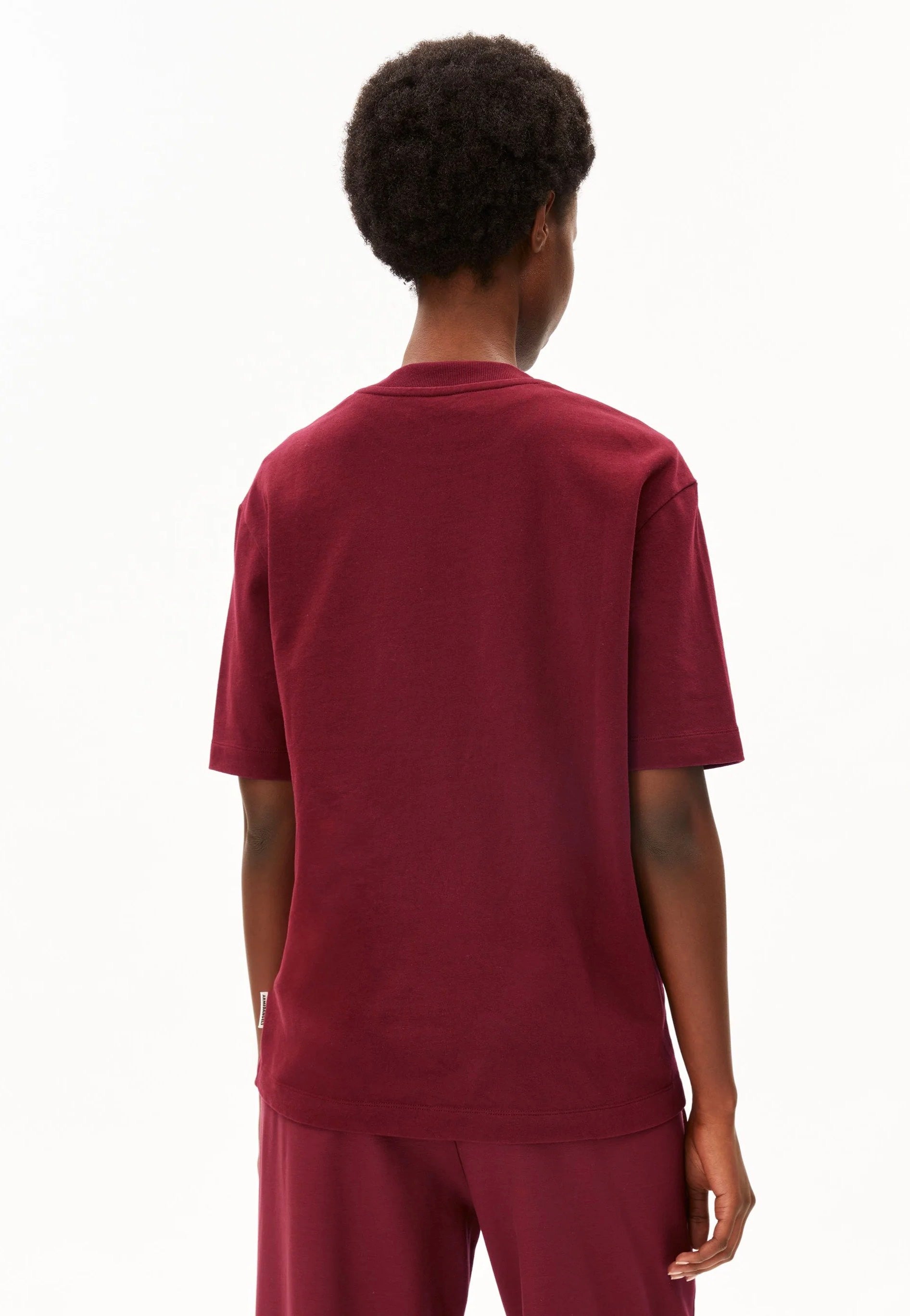 Armedangels - Iconic Å Tarjaa Velvet Red - T-Shirt | Women-Image