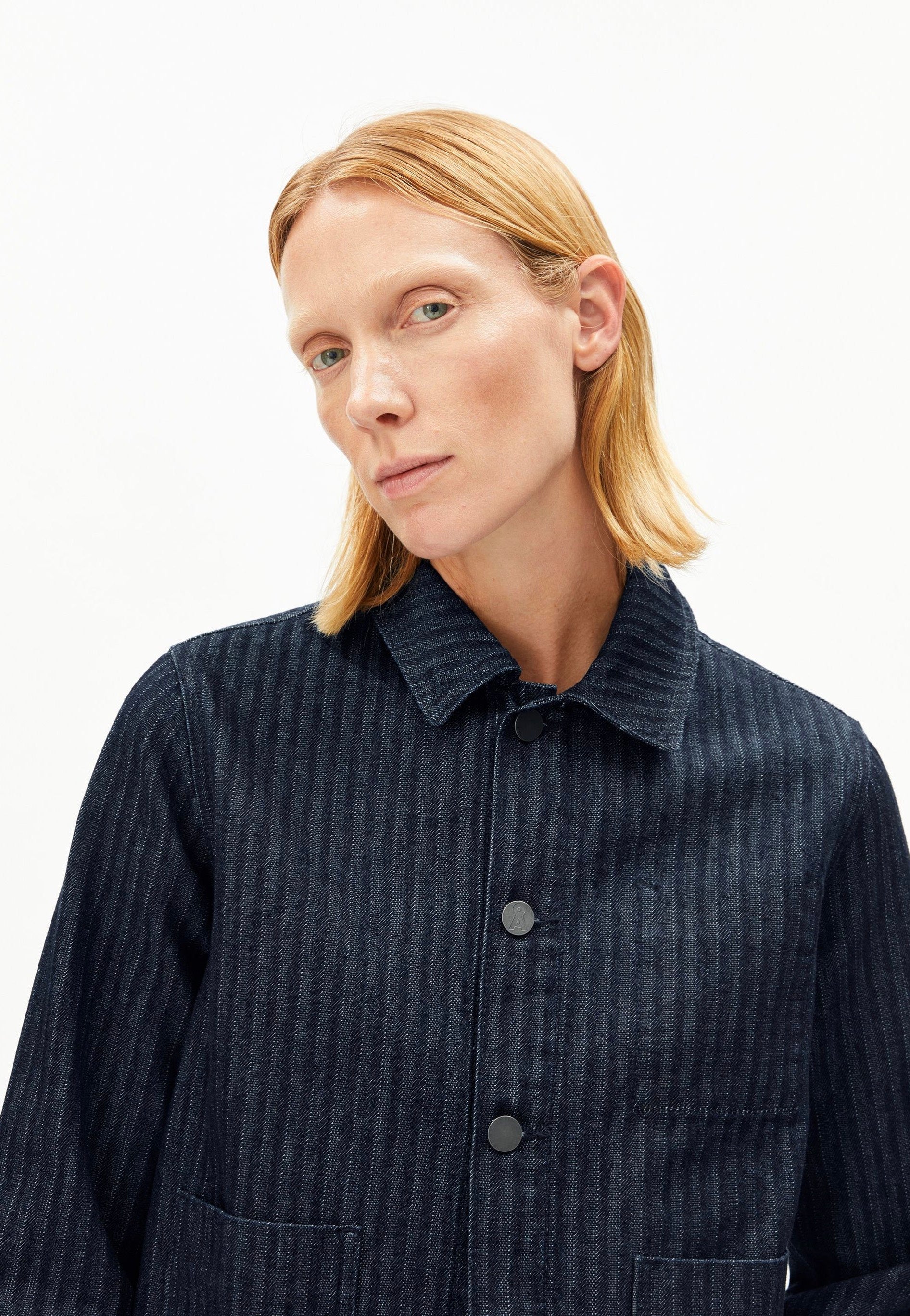 Armedangels - Herringbone Denim Chore Rinse - Jeans Jacket | Women-Image