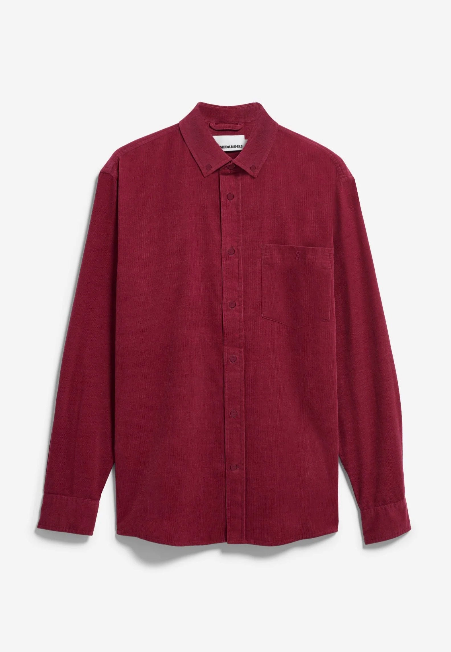 Armedangels - Corduroy Velvet Red - Shirt | Men-Image