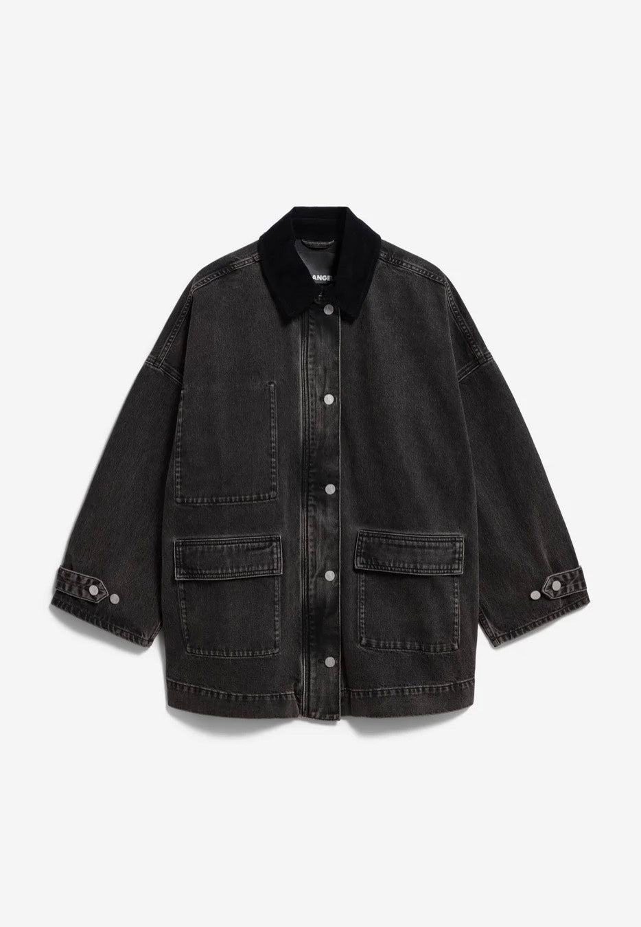 Armedangels Cord Collar Denim Nutmeg Džínová bunda | Women-Image