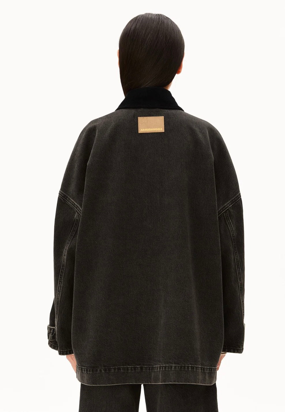 Armedangels Cord Collar Denim Nutmeg Džínová bunda | Women-Image