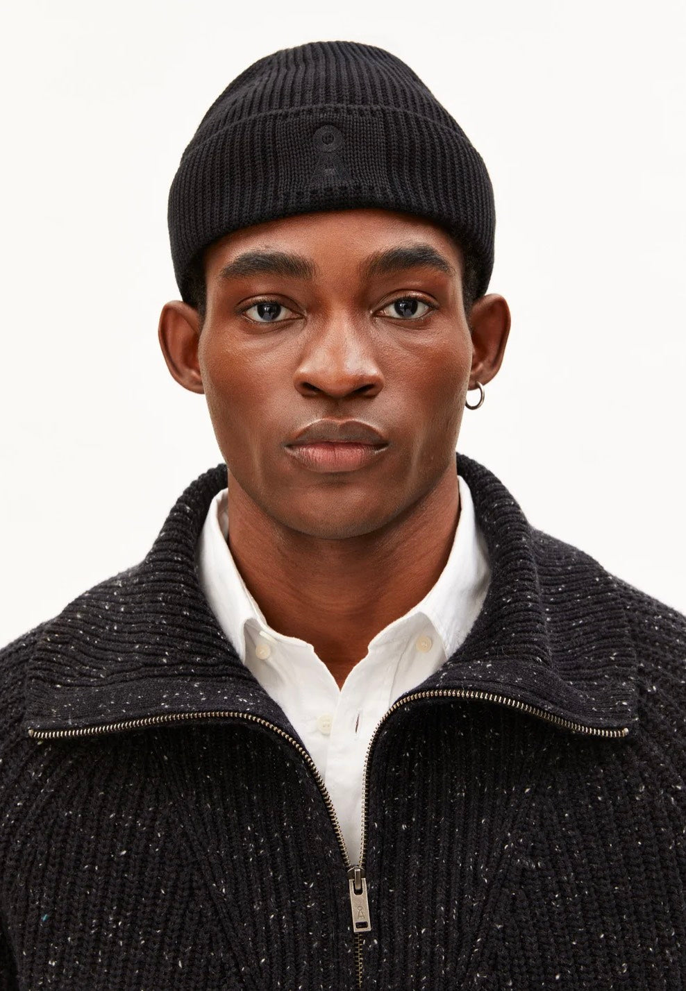 Armedangels Iconic Å Nildaao Cotton Black Beanie | Women-Image