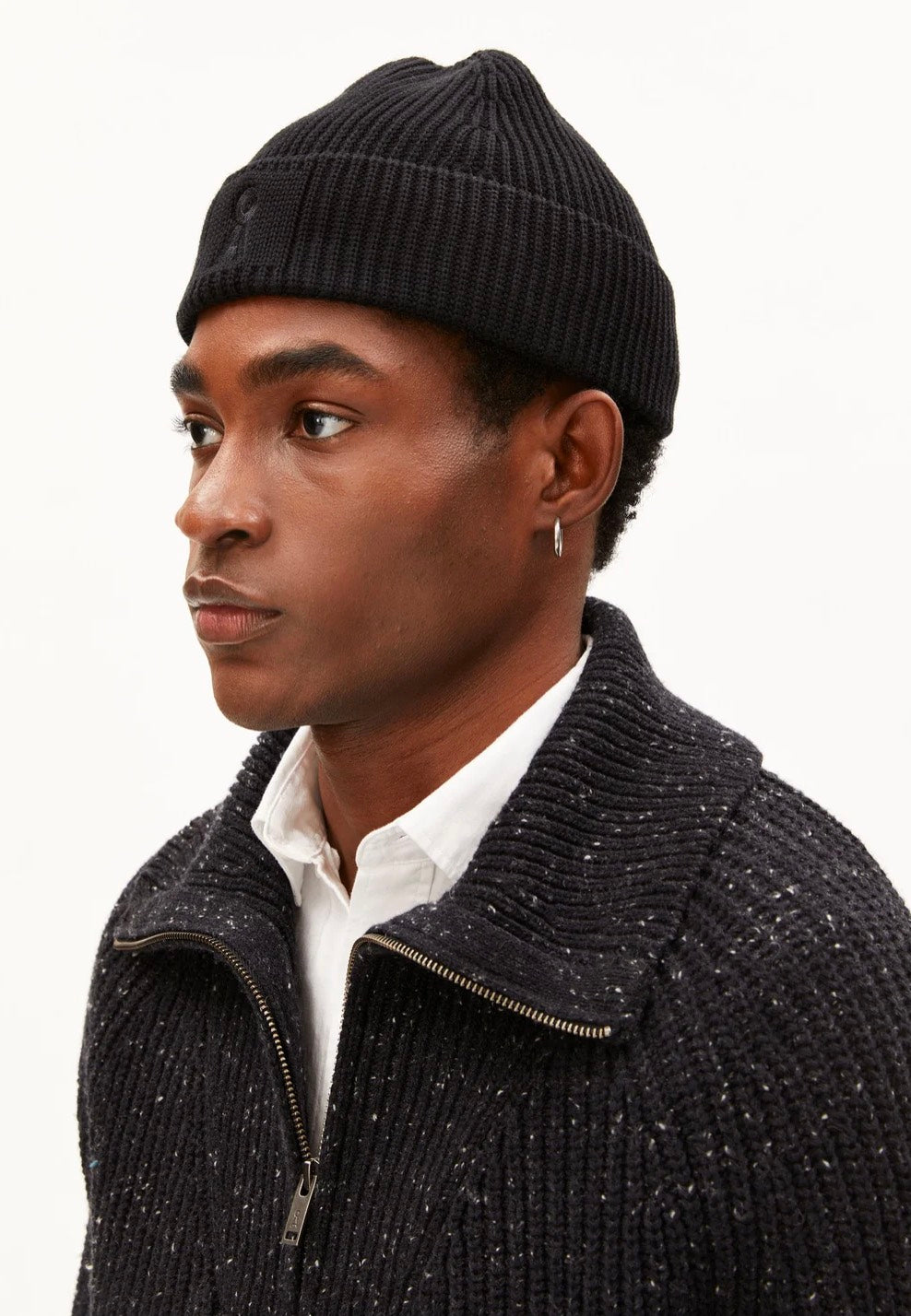 Armedangels Iconic Å Nildaao Cotton Black Beanie | Women-Image