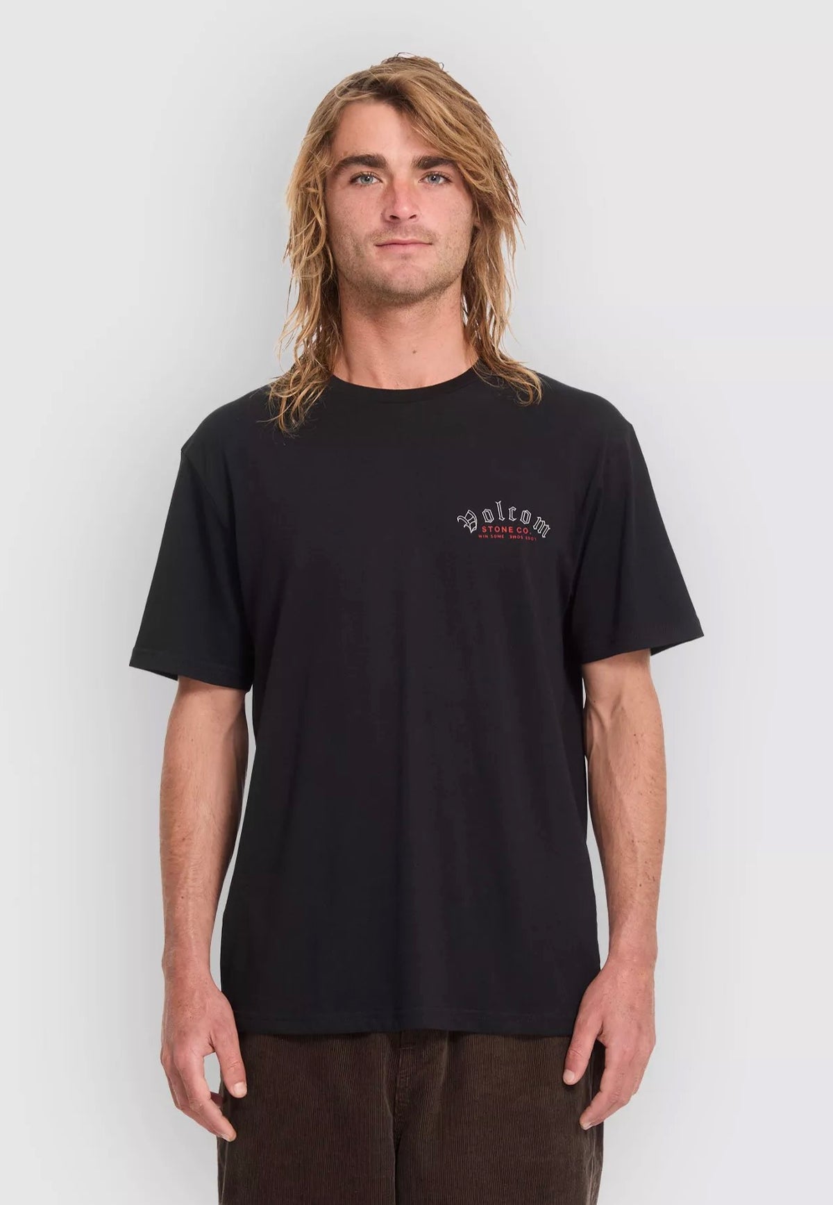 Volcom Winsome Black Camiseta | Men-Image