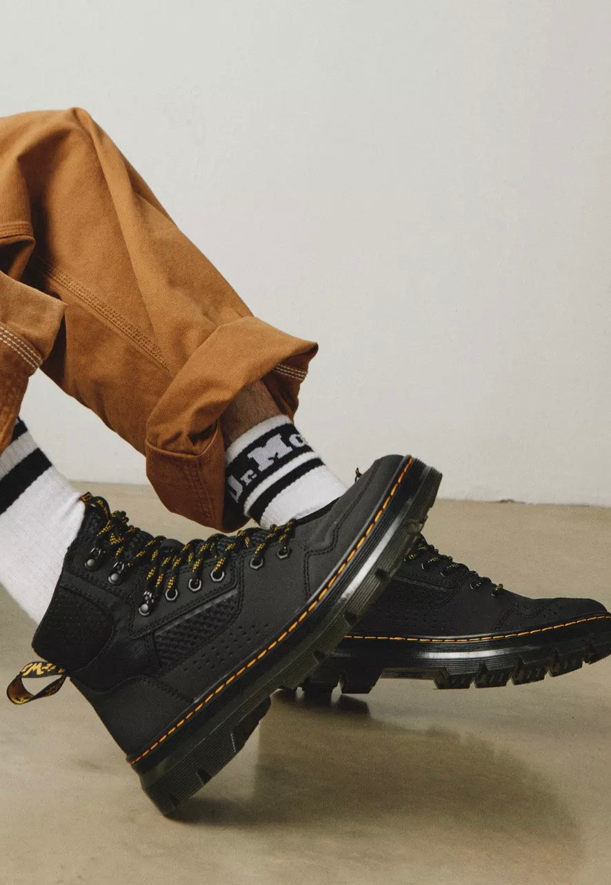 Dr. Martens - Rilla Black Ajax/Perf Spacer/Dot Emboss Poly/Hub Ripstop