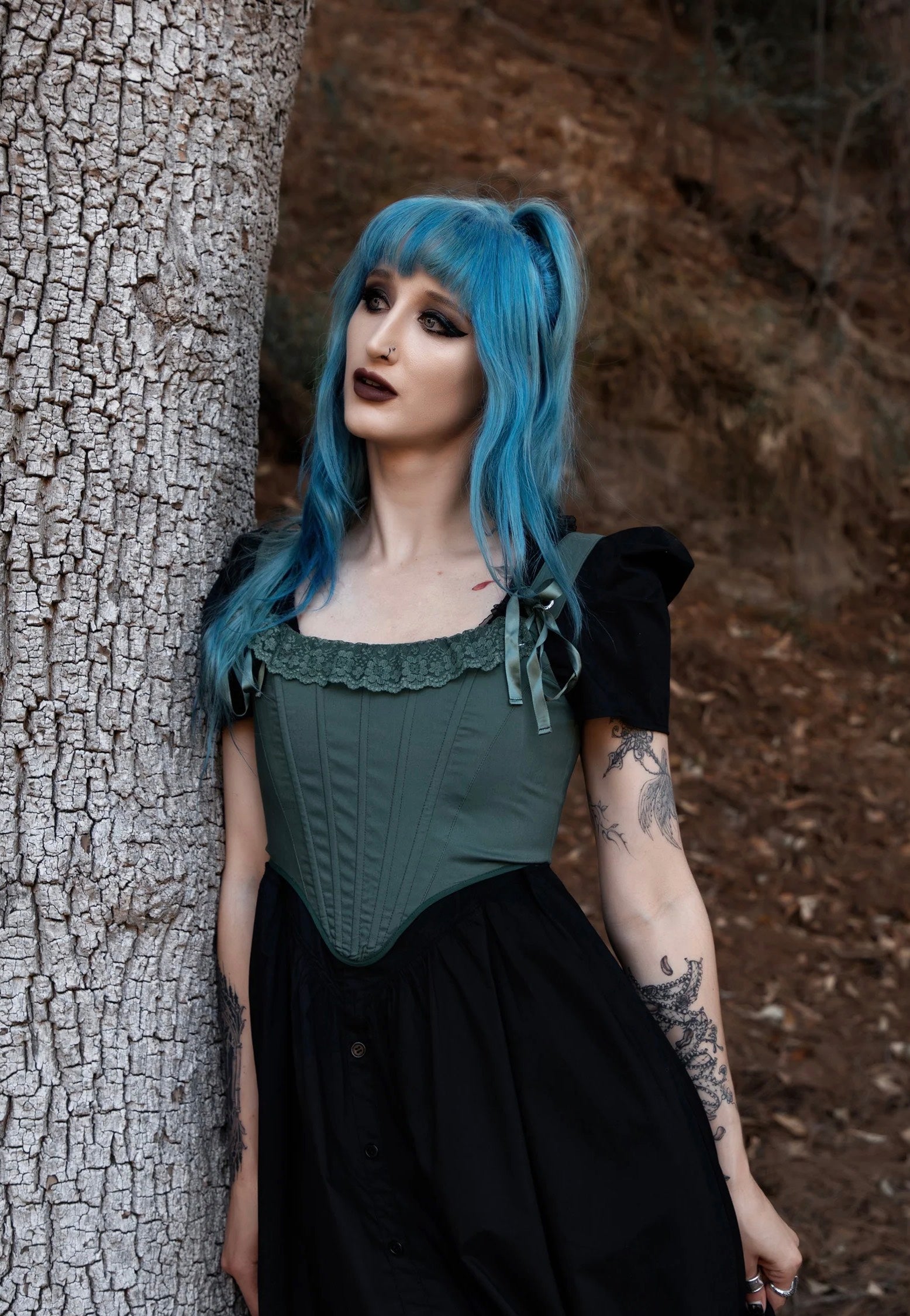 Lively Ghosts - Mossveil Green - Corset | Women-Image