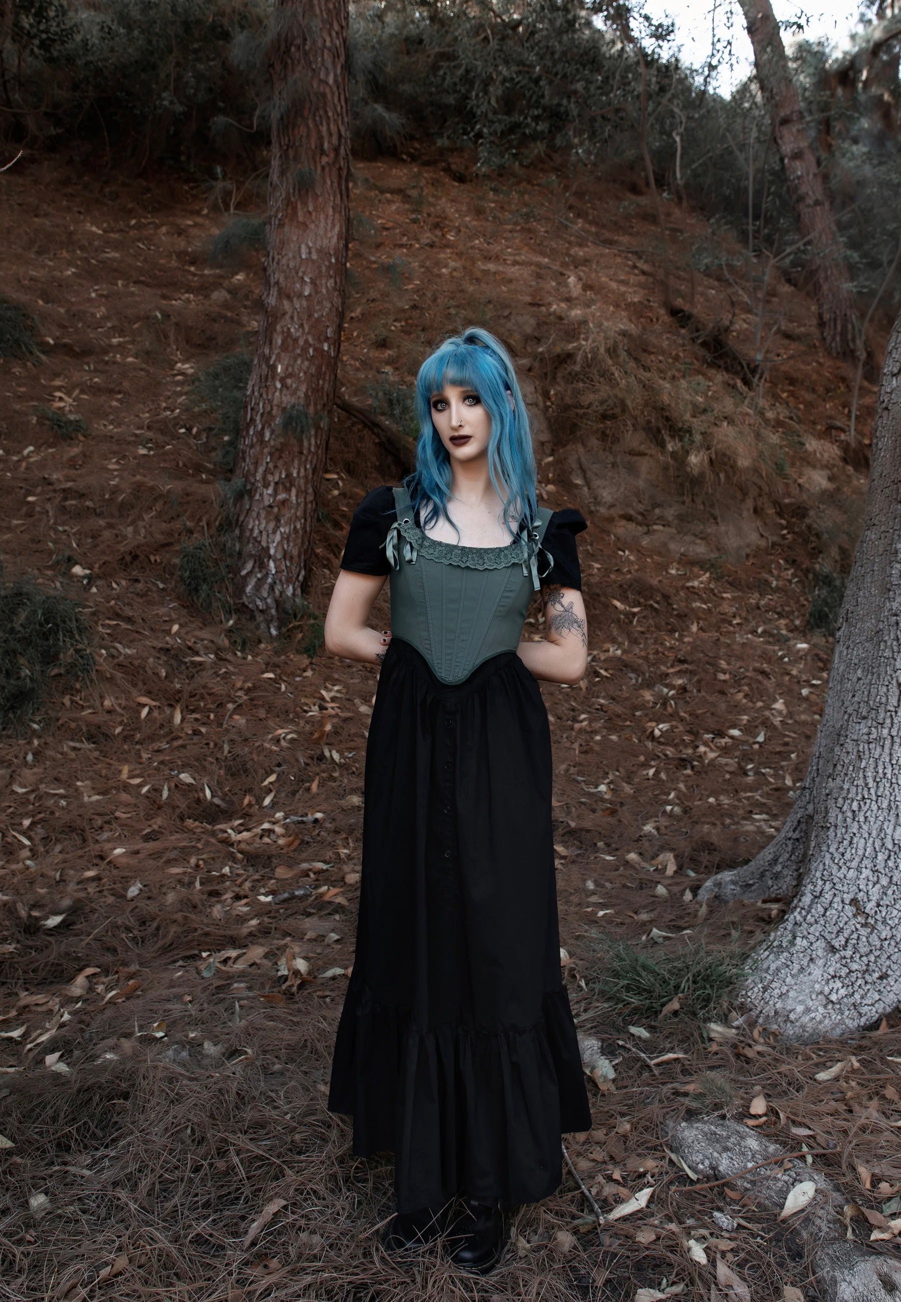 Lively Ghosts - Mossveil Green - Corset | Women-Image