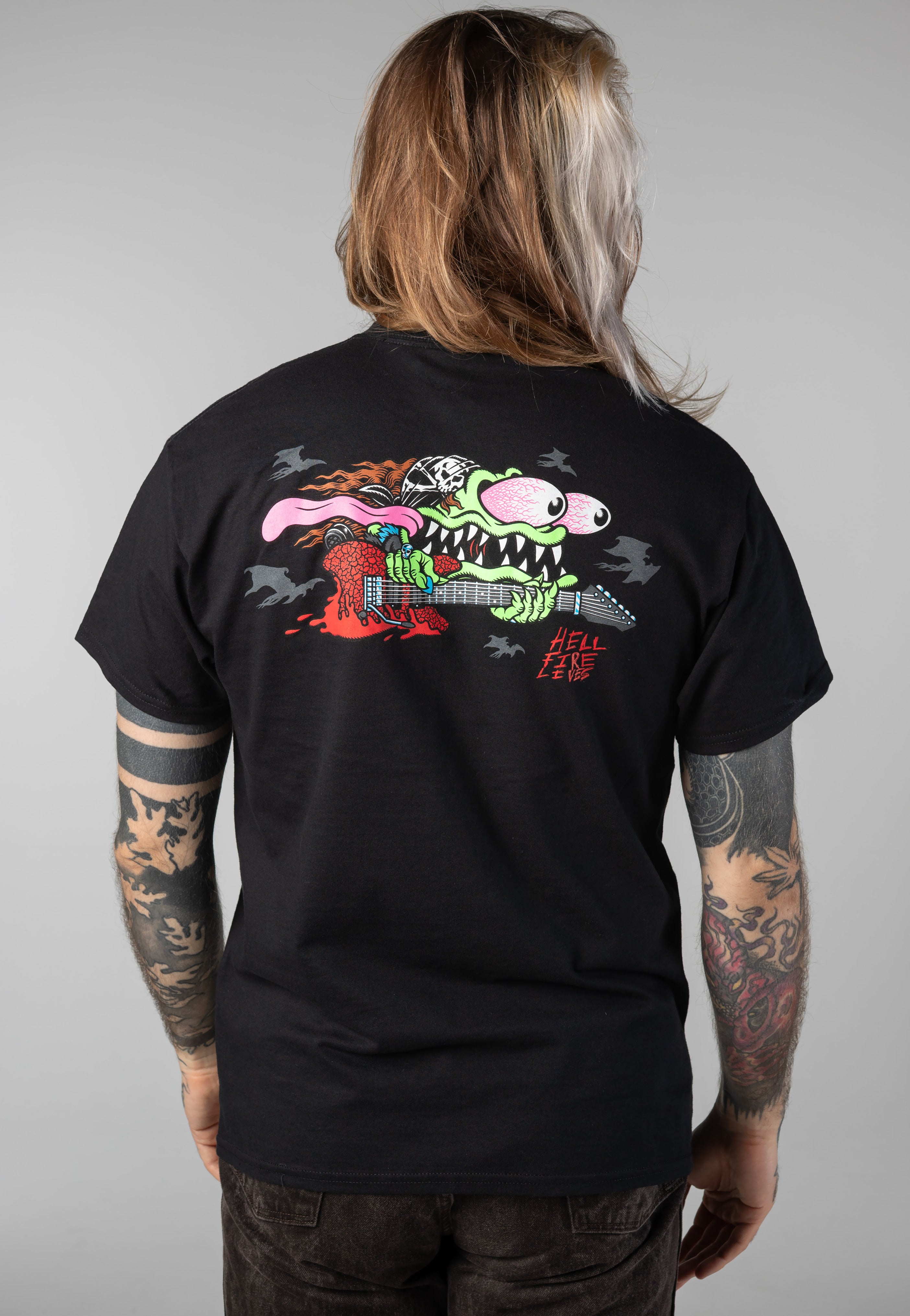 Santa Cruz x Stranger Things - Eddie Slasher Black - T-Shirt | Men-Image