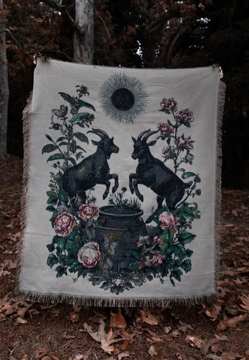 Lively Ghosts - Goatspell Multicoloured - Tapestry | Neutral-Image