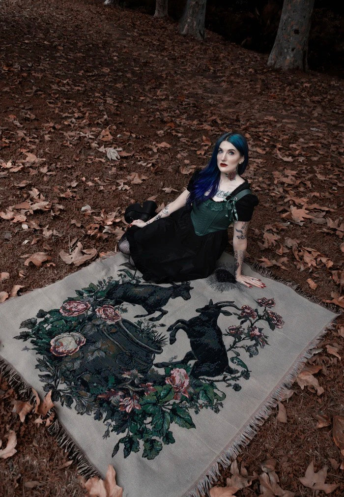 Lively Ghosts - Goatspell Multicoloured - Tapestry | Neutral-Image