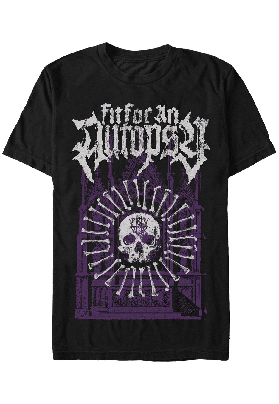 Fit For An Autopsy - Skull And Bones - T-Shirt | Neutral-Image