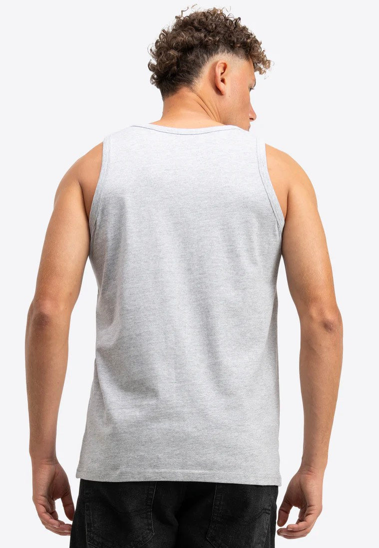 Lonsdale - Averham Pack Of 2 Black/Marl Grey - Tank | Men-Image