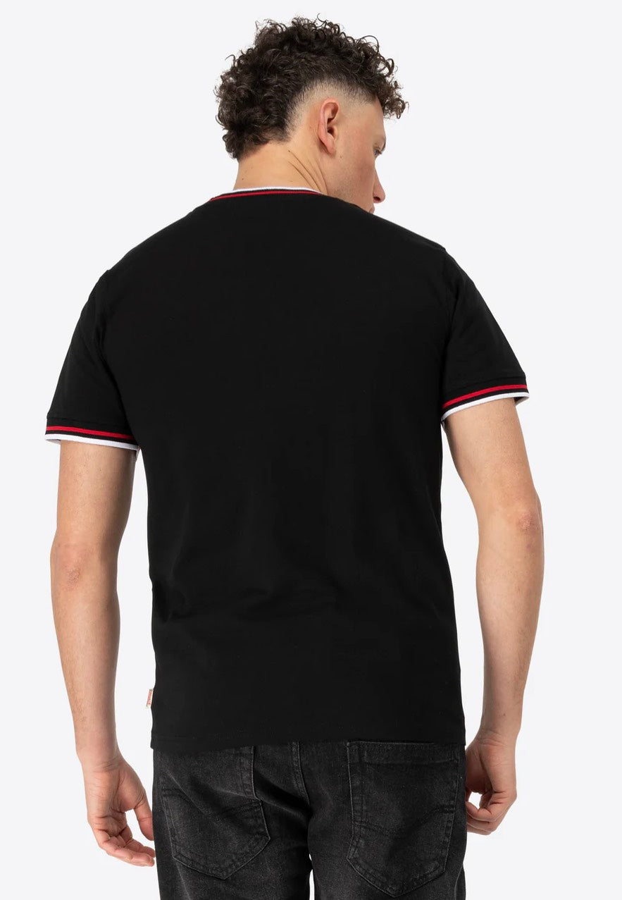 Lonsdale - Quin Black/Red/White - T-Shirt | Men-Image