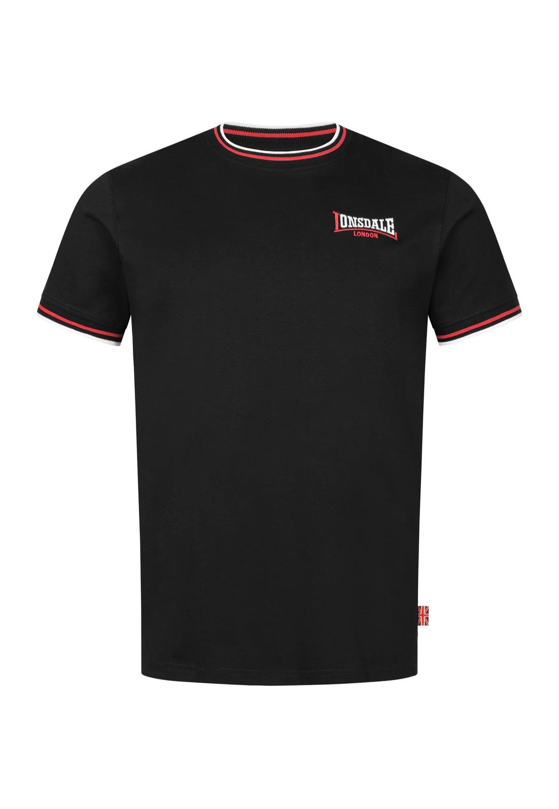Lonsdale - Quin Black/Red/White - T-Shirt | Men-Image