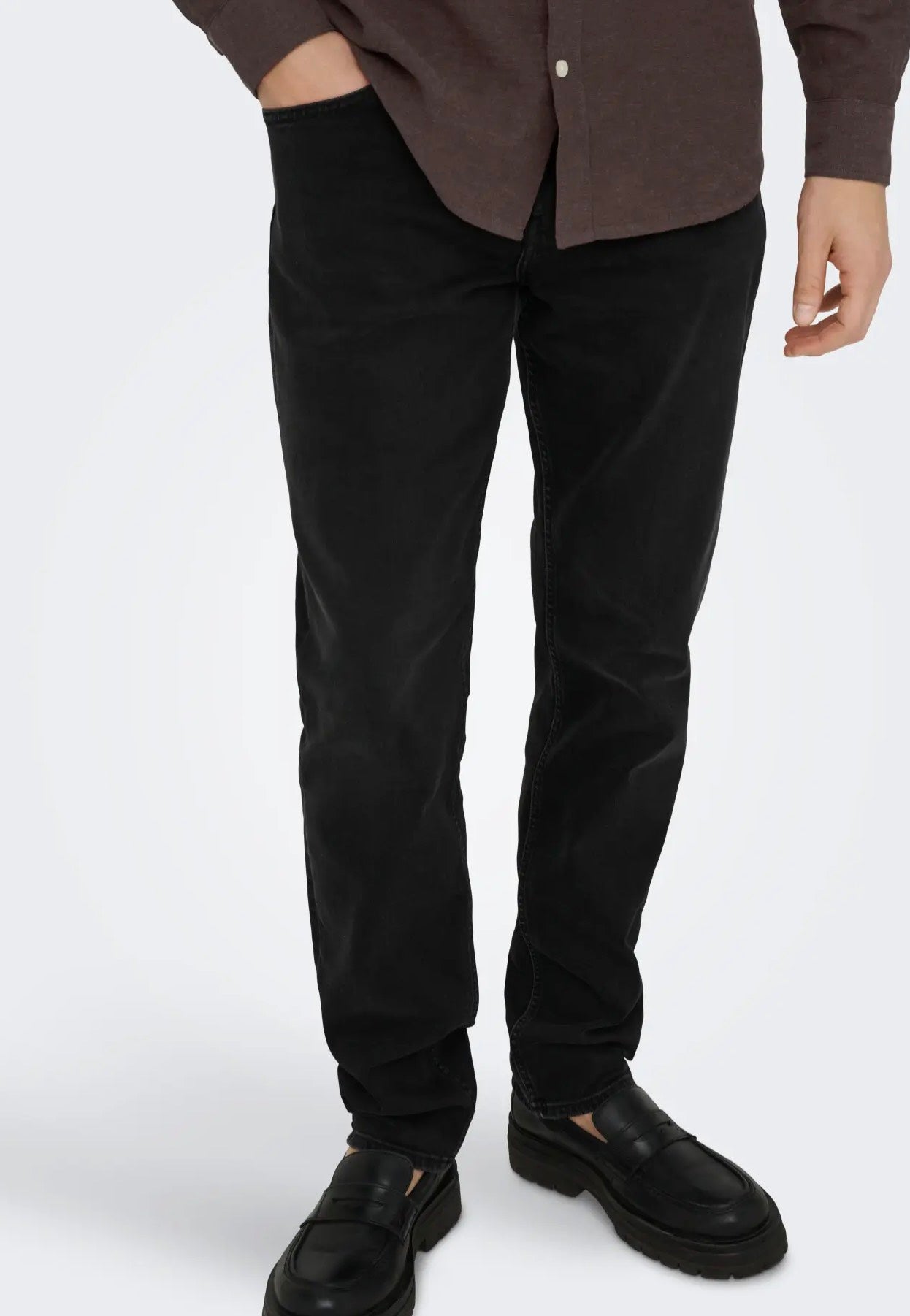 Only & Sons - Weft Regular Washed Black - Jeans | Men-Image