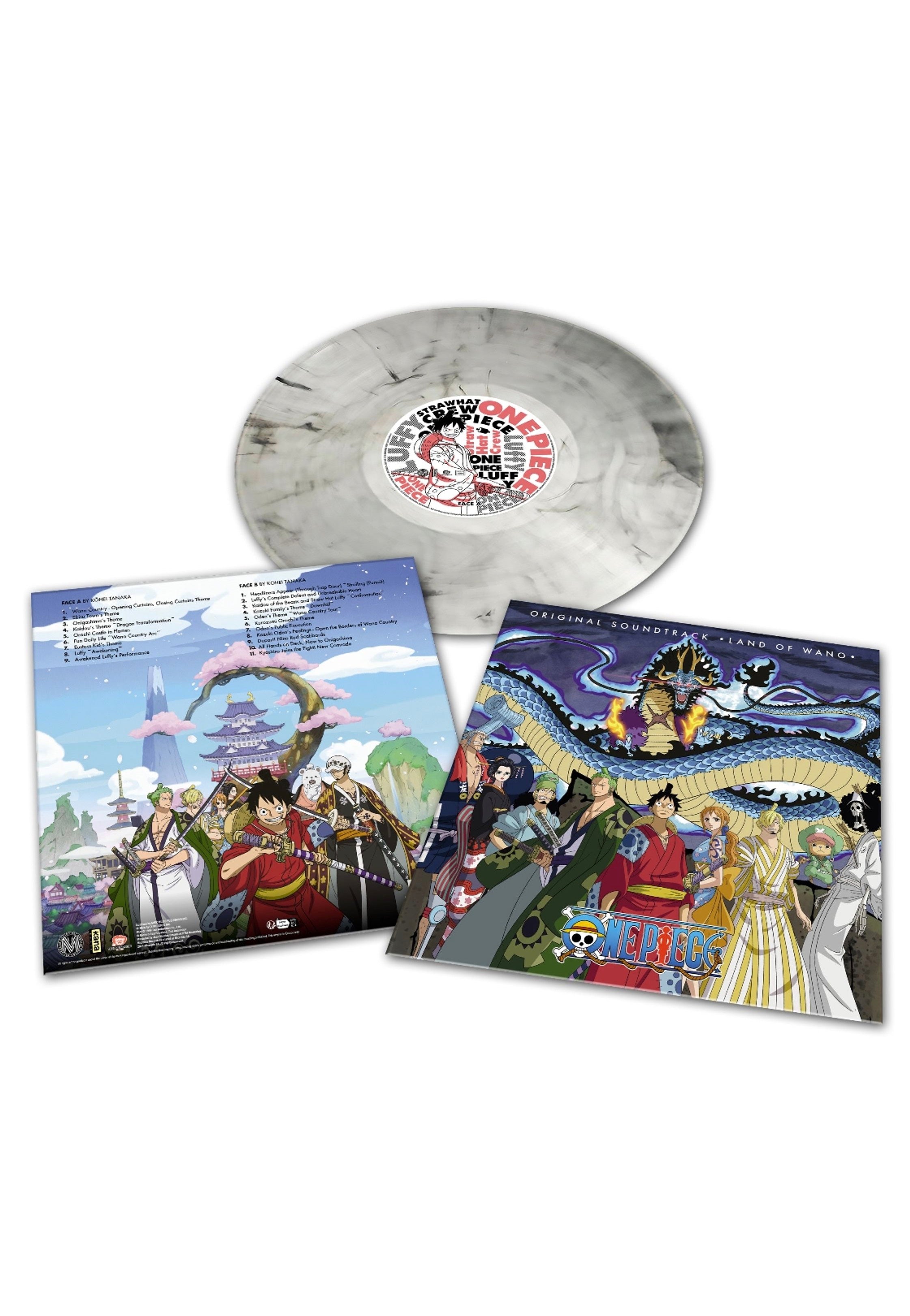 One Piece - Land Of Wano OST (Kohei Tanaka) Ltd. Grey - Marbled Vinyl | Neutral-Image