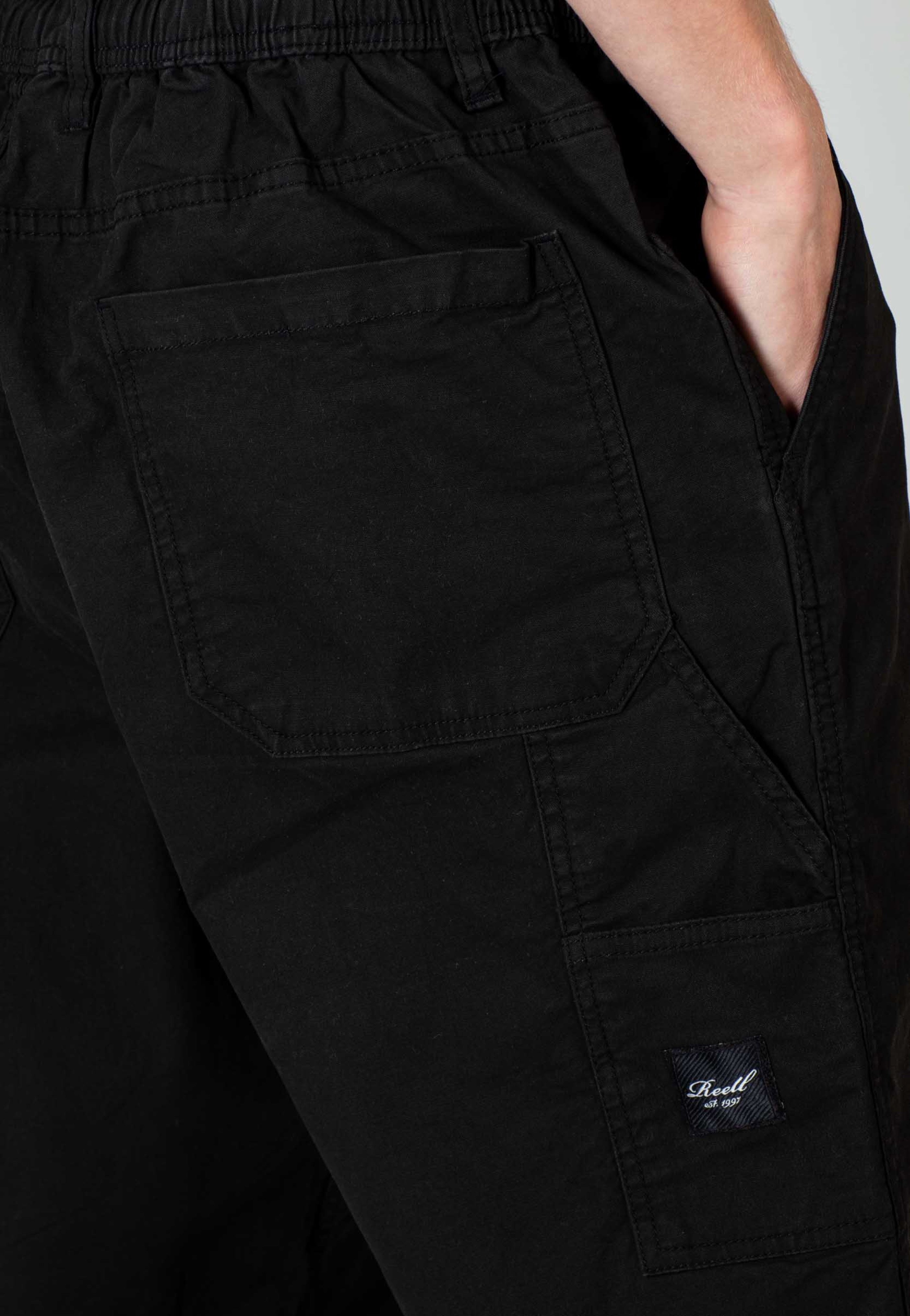 REELL - Reflex Hustler Black Canvas - Pants | Men-Image