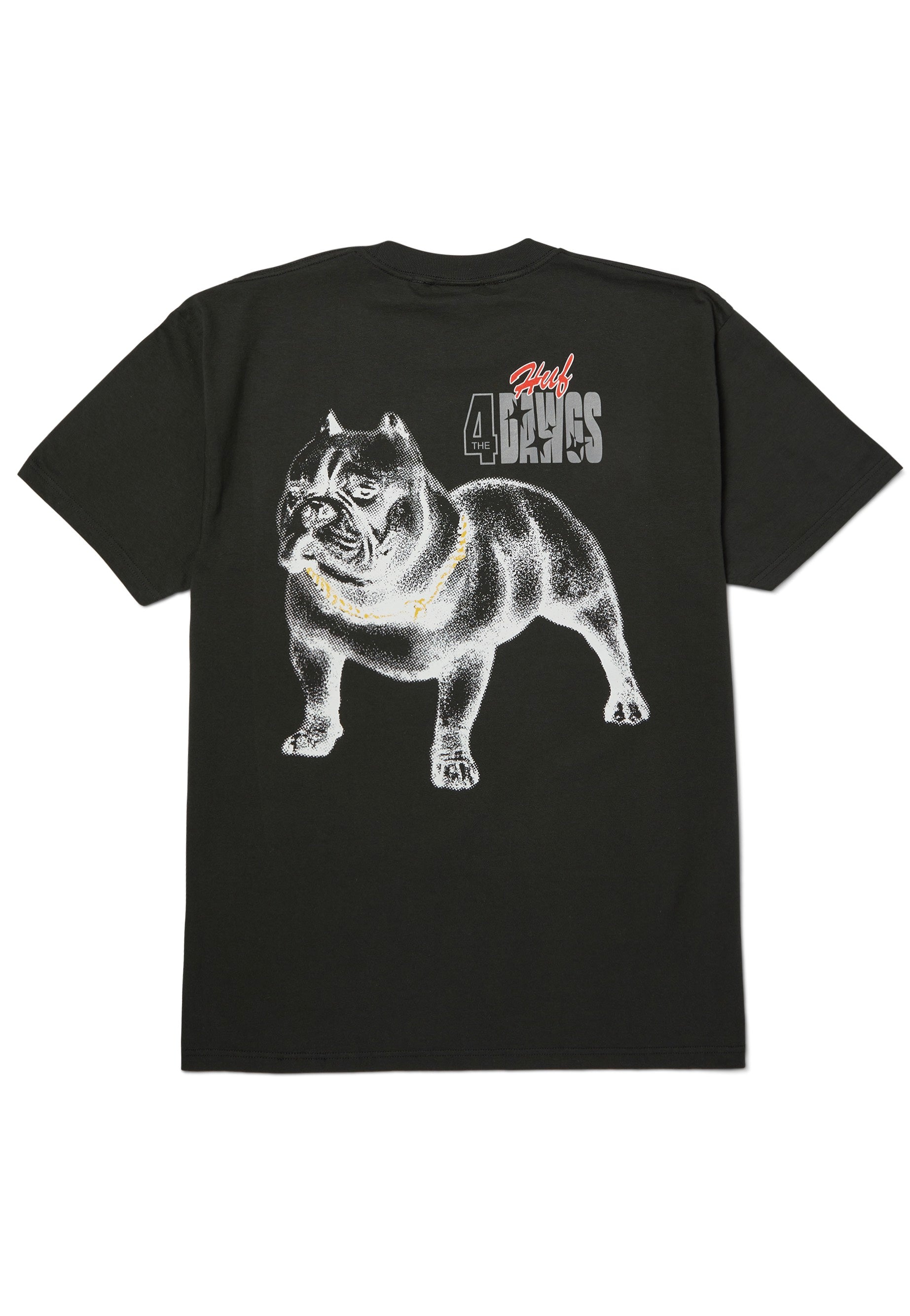 HUF - 4 The Dawgs Vintage Black - T-Shirt | Men-Image