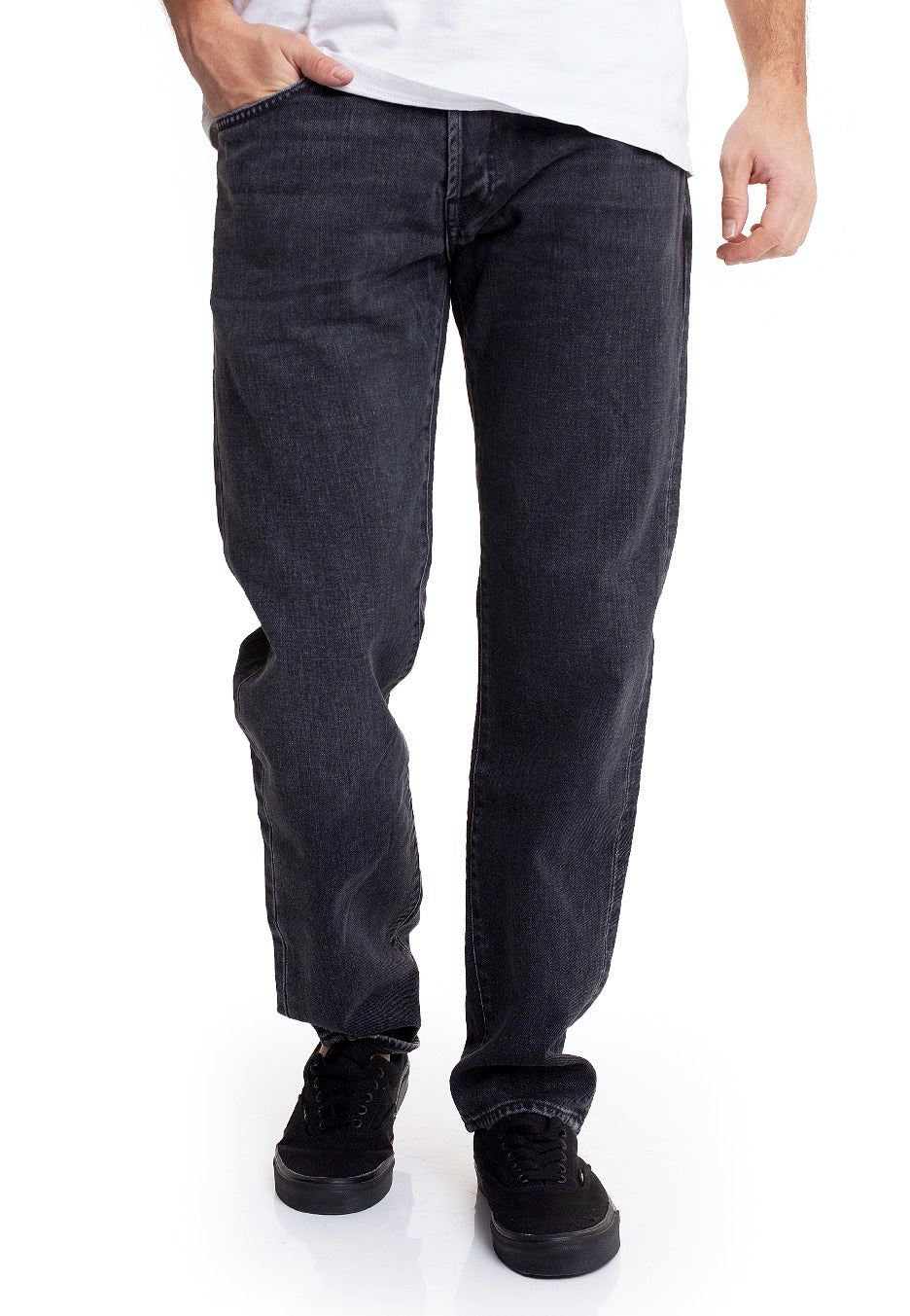 Carhartt WIP - Klondike Black Mid Worn Wash - Jeans | Men-Image