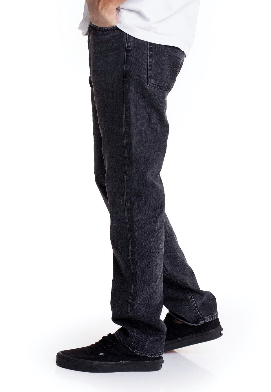 Carhartt WIP - Klondike Black Mid Worn Wash - Jeans | Men-Image