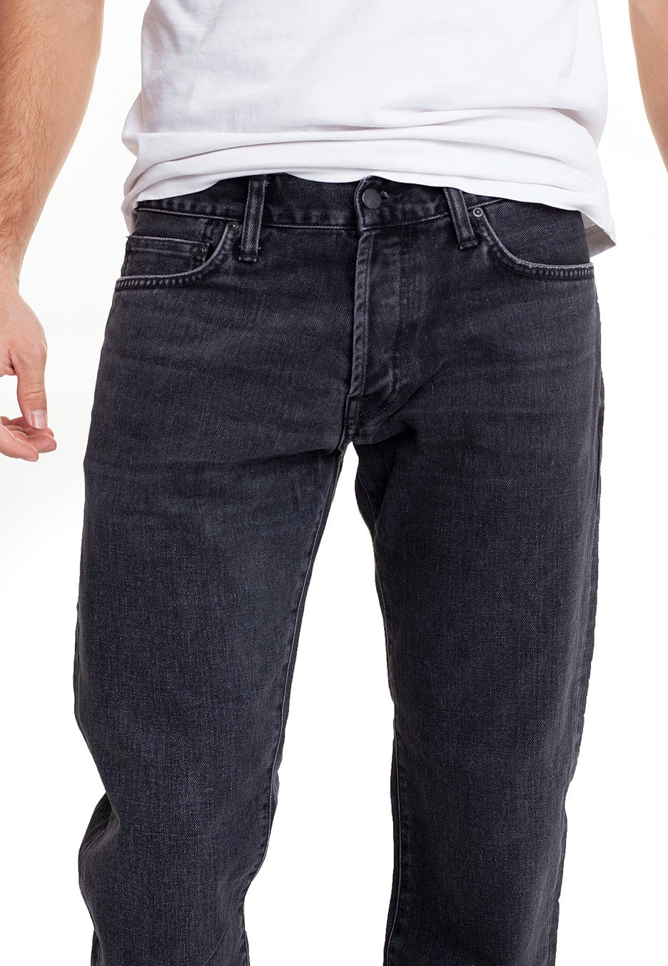 Carhartt WIP - Klondike Black Mid Worn Wash - Jeans | Men-Image