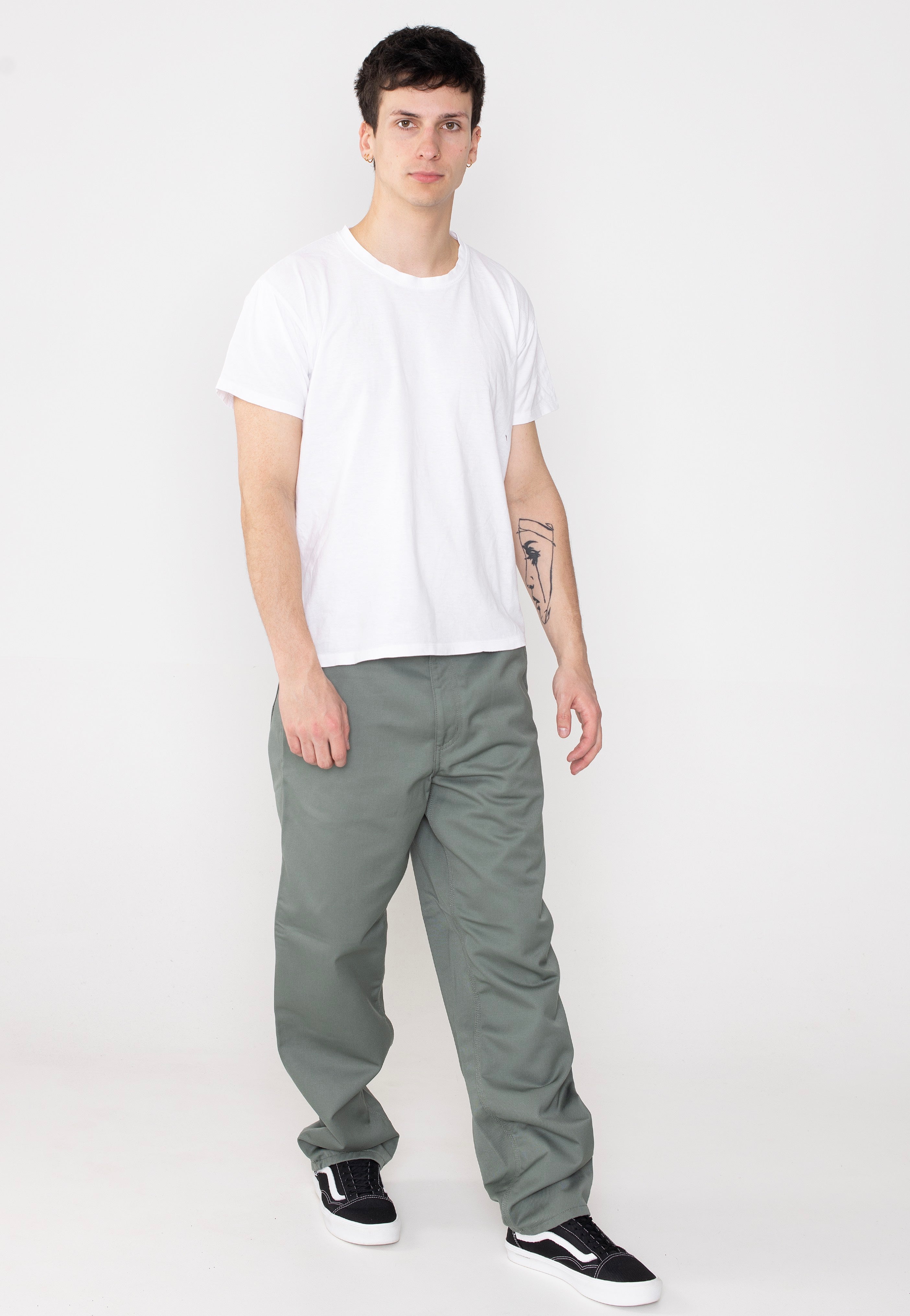 Carhartt WIP - Simple Rinsed Smoke Green - Pants | Men-Image
