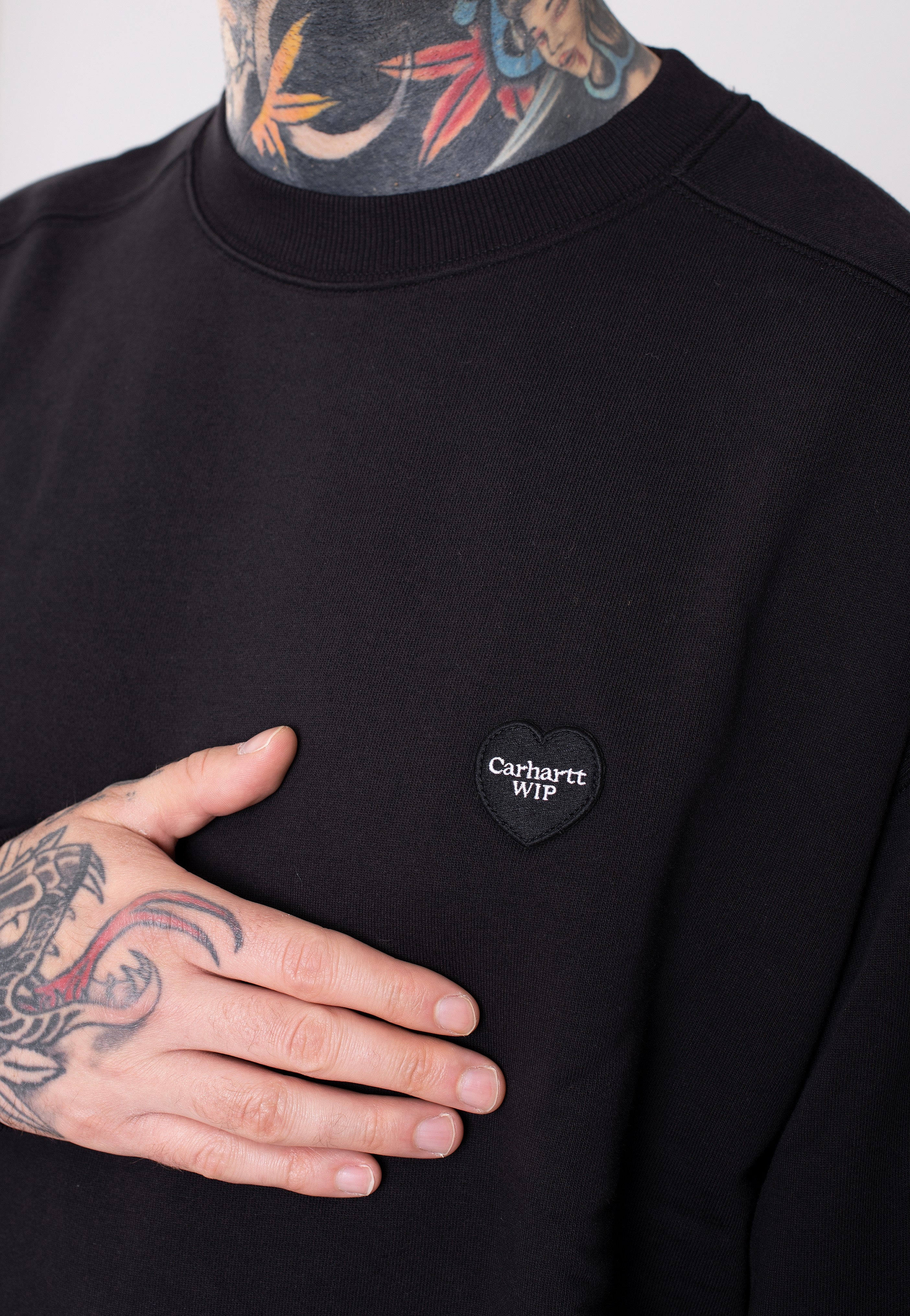 Carhartt WIP - Heart Patch Black - Sweater | Men-Image