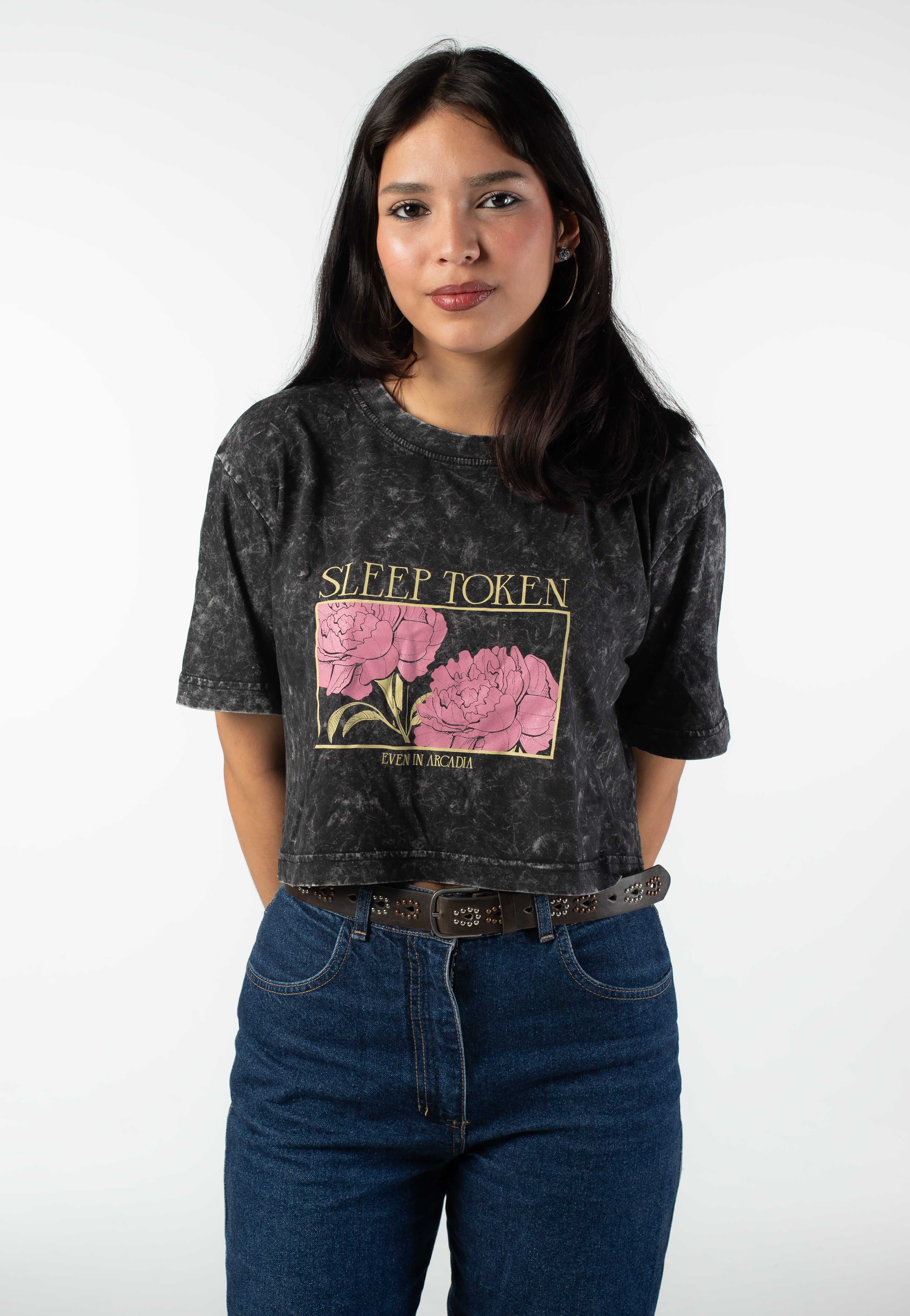 Sleep Token - Damocles Acid Washed Crop - Girly | Women-Image