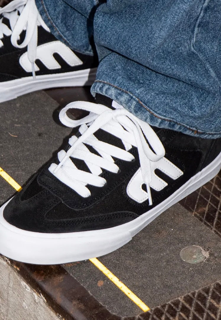 Etnies Locut Vulc Black/White Boty | Men-Image