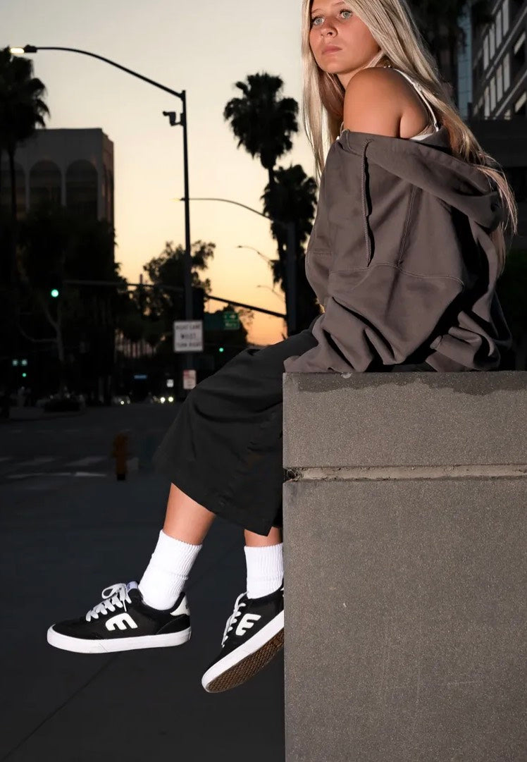 Etnies Locut Vulc Black/White Boty | Men-Image