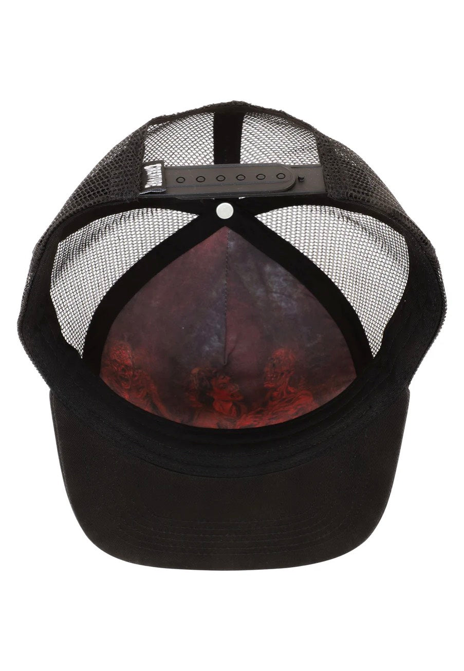 Creature x Cannibal Corpse - 5-Panel Structured Mesh - Cap | Neutral-Image