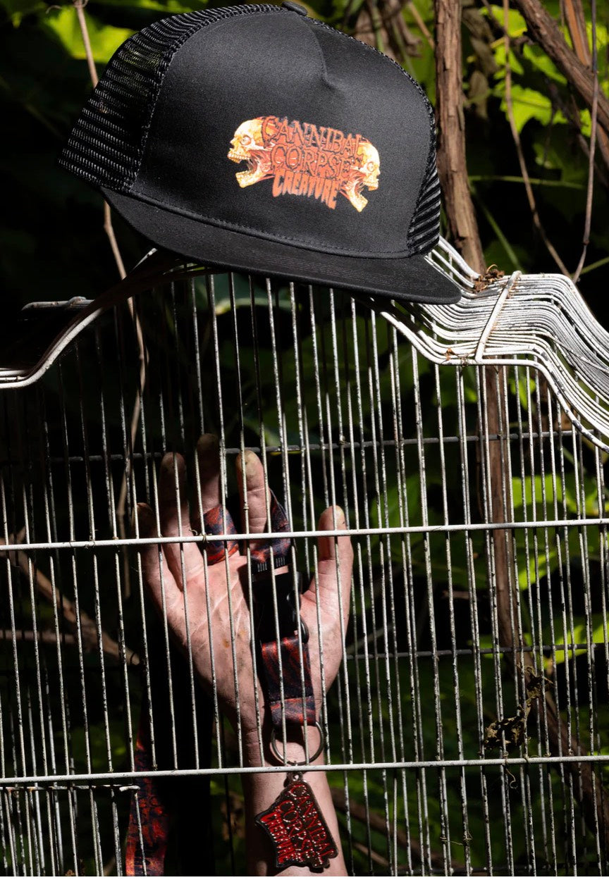 Creature x Cannibal Corpse - 5-Panel Structured Mesh - Cap | Neutral-Image