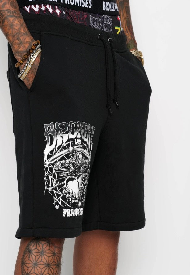 Broken Promises - Lsd Reaper Black - Shorts | Men-Image