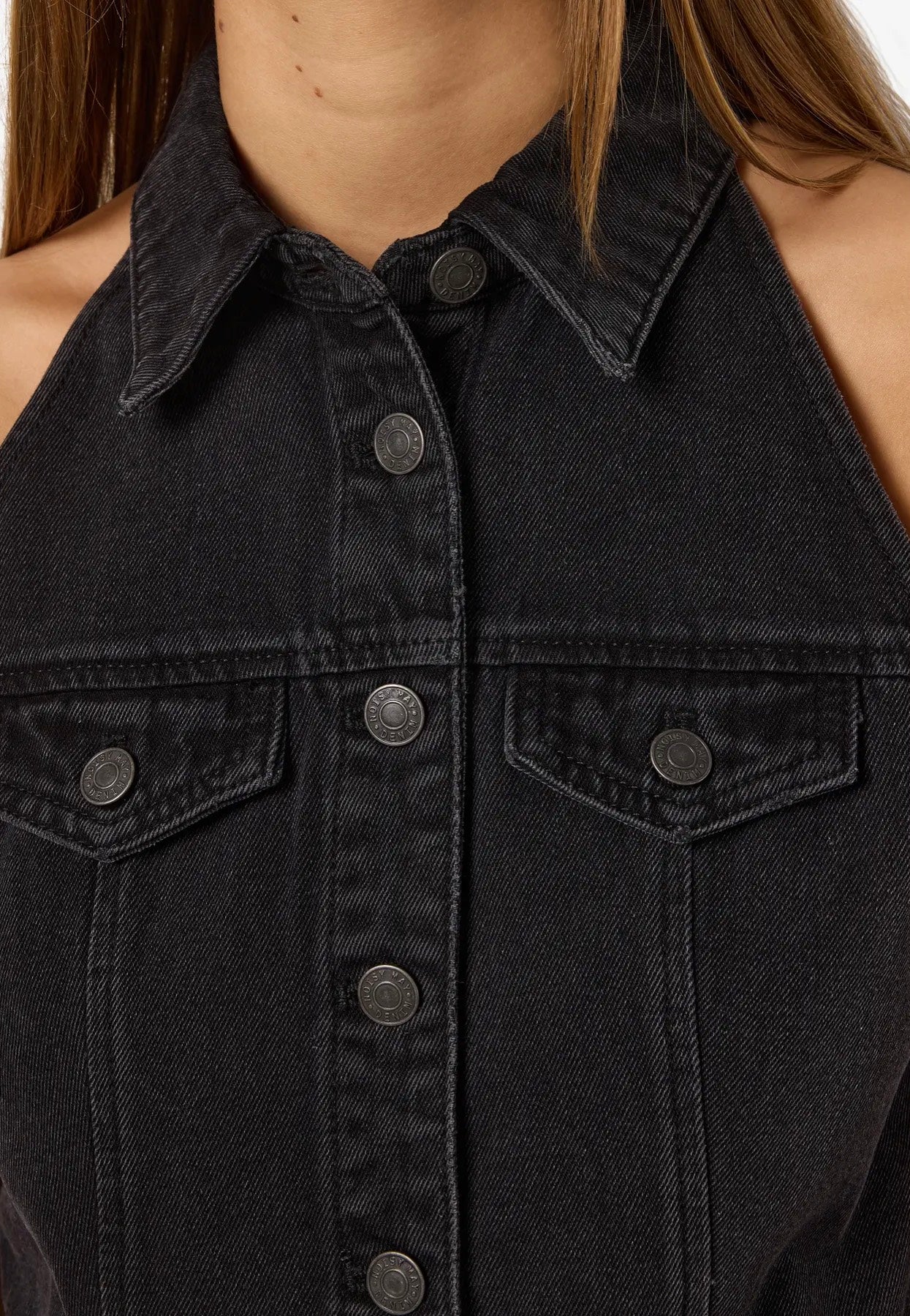 Noisy May - Lardie Slim Black Denim - Dress | Women-Image