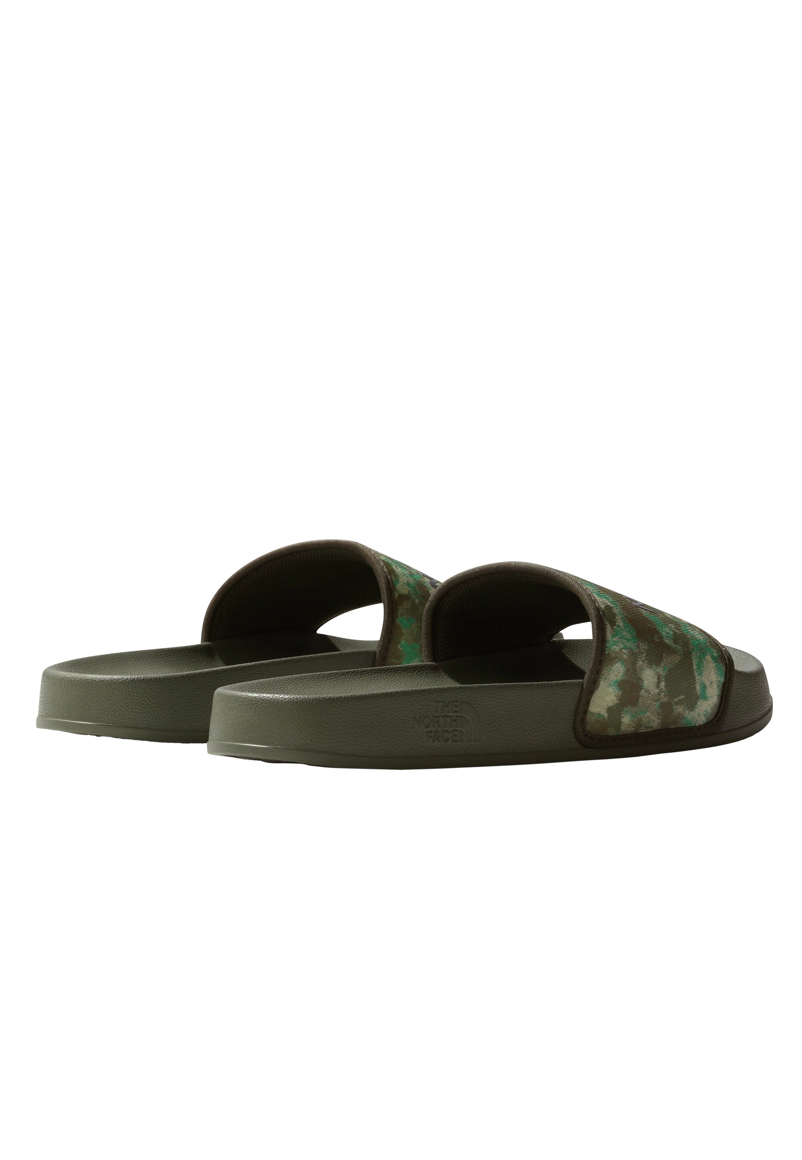 The North Face - Base Camp III Military Olive Stippled Camo Print/TNF Black - Slides | Men-Image