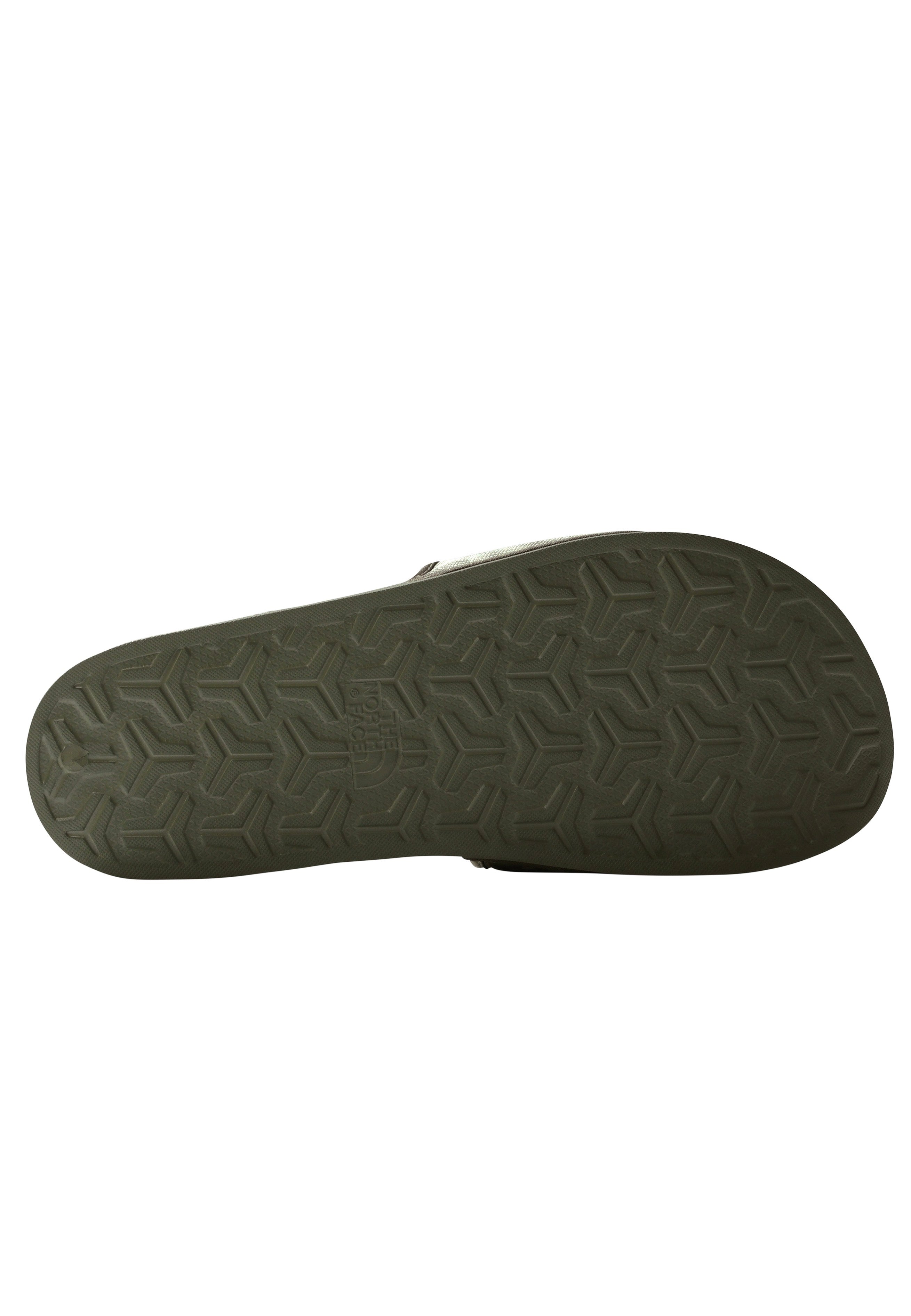 The North Face - Base Camp III Military Olive Stippled Camo Print/TNF Black - Slides | Men-Image