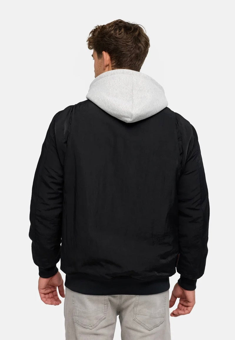 Indicode Falside Jet Black Jacket | Men-Image