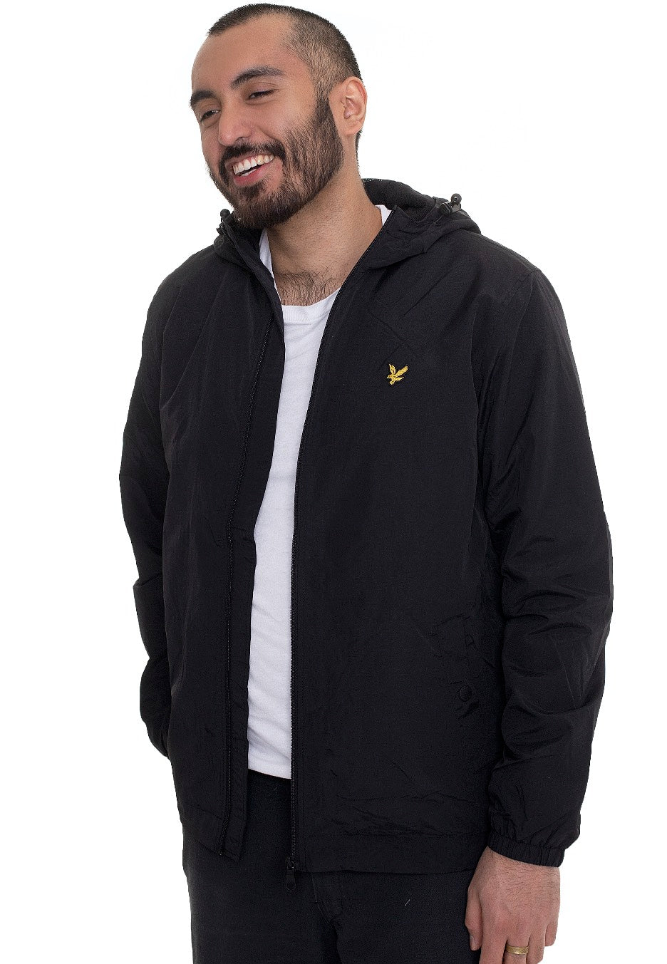 Lyle & Scott - Zip Through Jet Black - Jacket | Men-Image