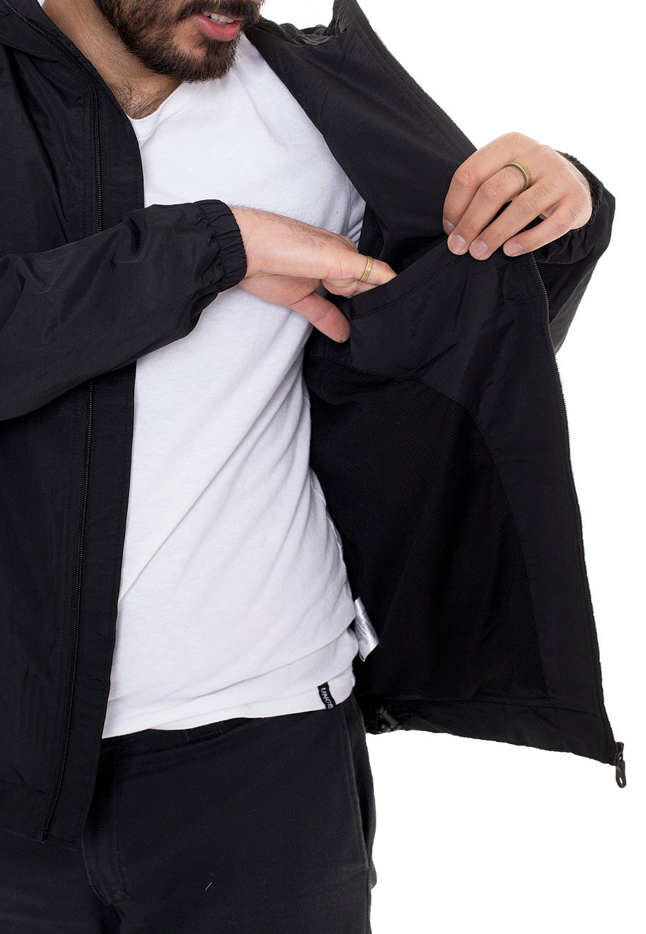 Lyle & Scott - Zip Through Jet Black - Jacket | Men-Image