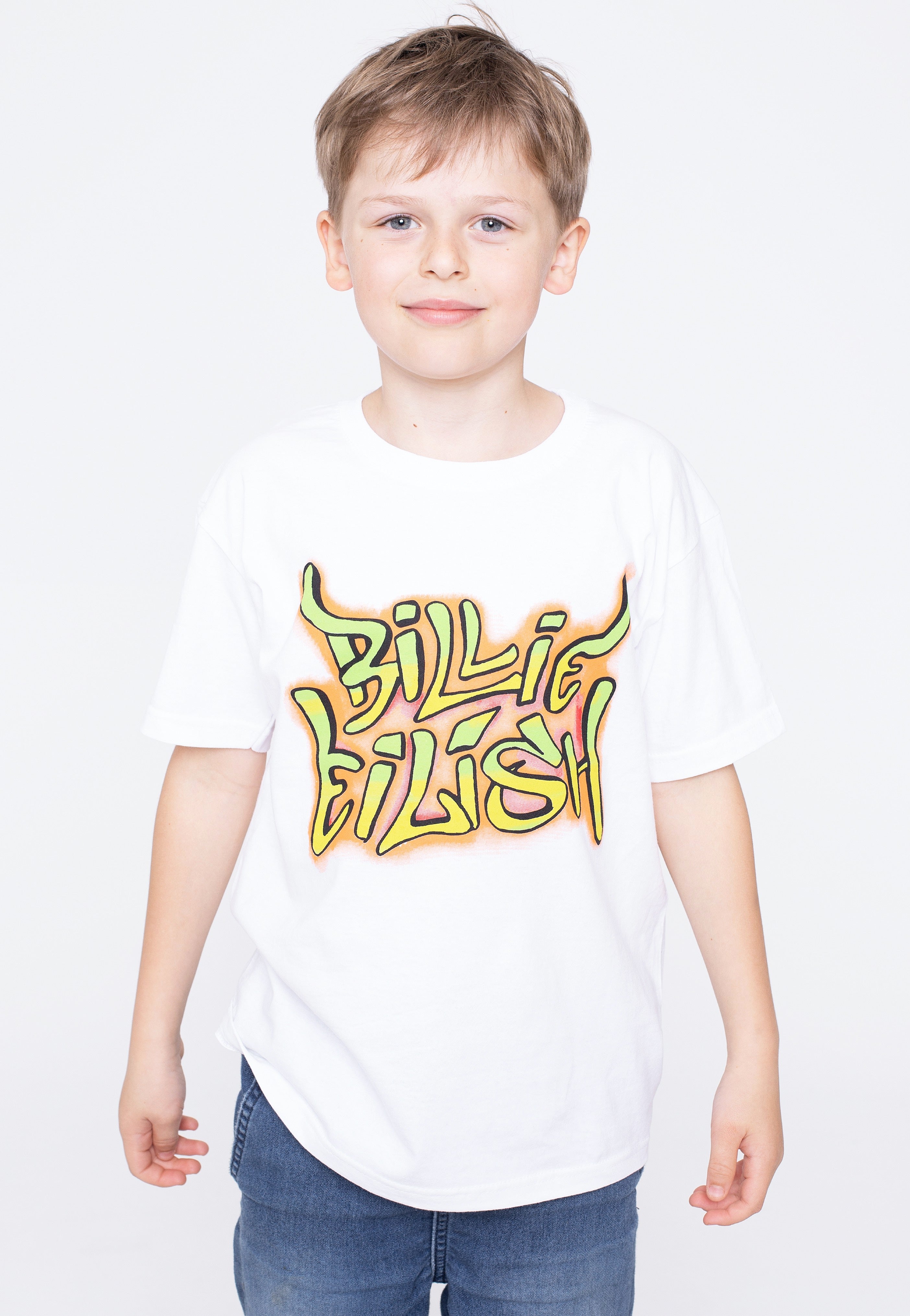 Billie Eilish - Graffiti Kids White - T-Shirt | Men-Image