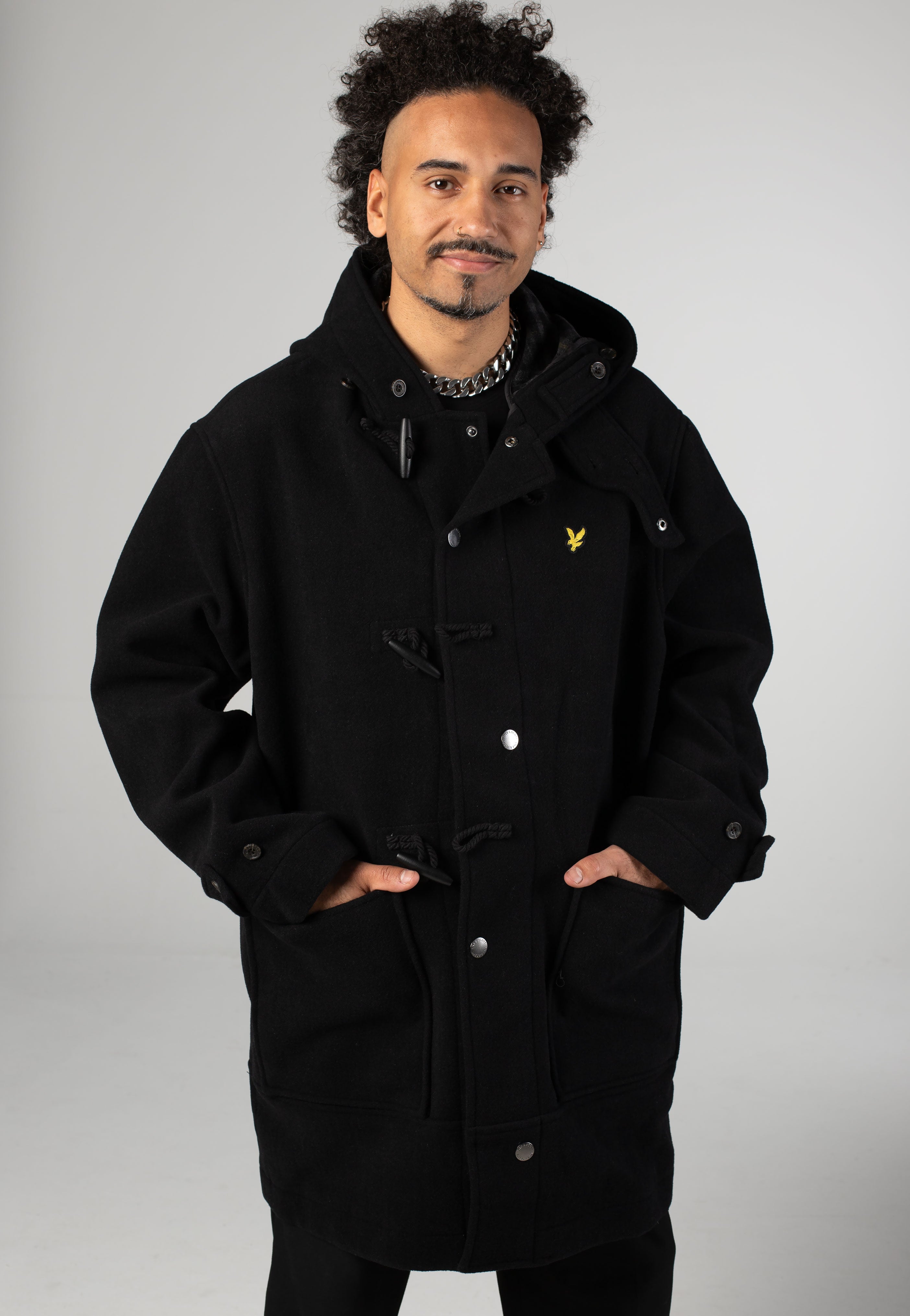 Lyle & Scott - Duffle Jet Black - Jacket | Men-Image