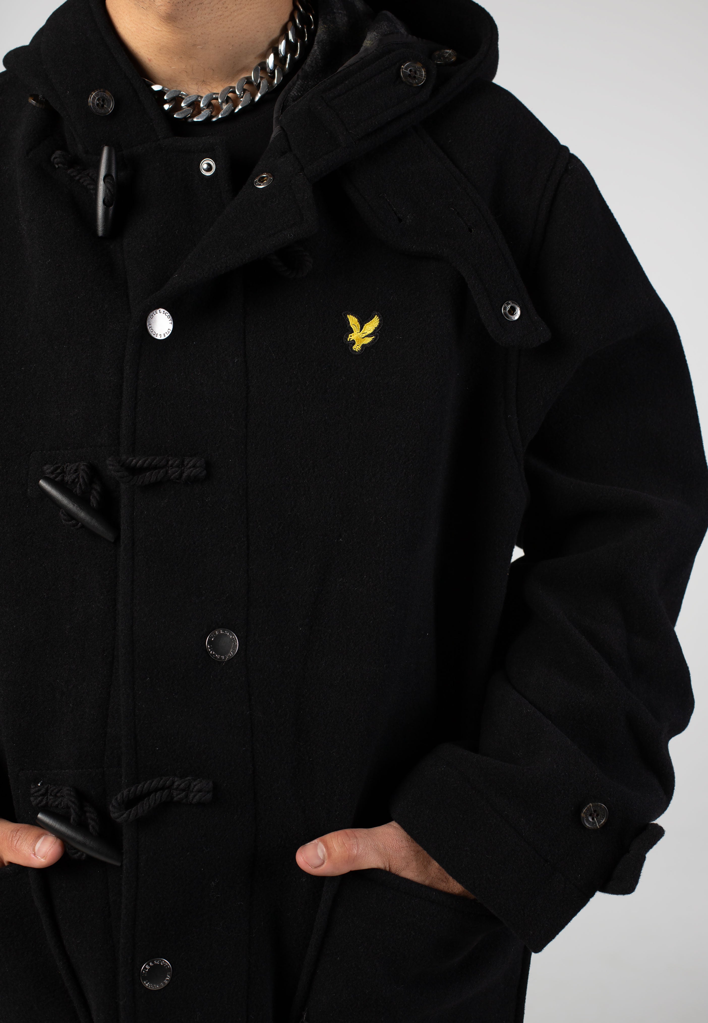 Lyle & Scott - Duffle Jet Black - Jacket | Men-Image