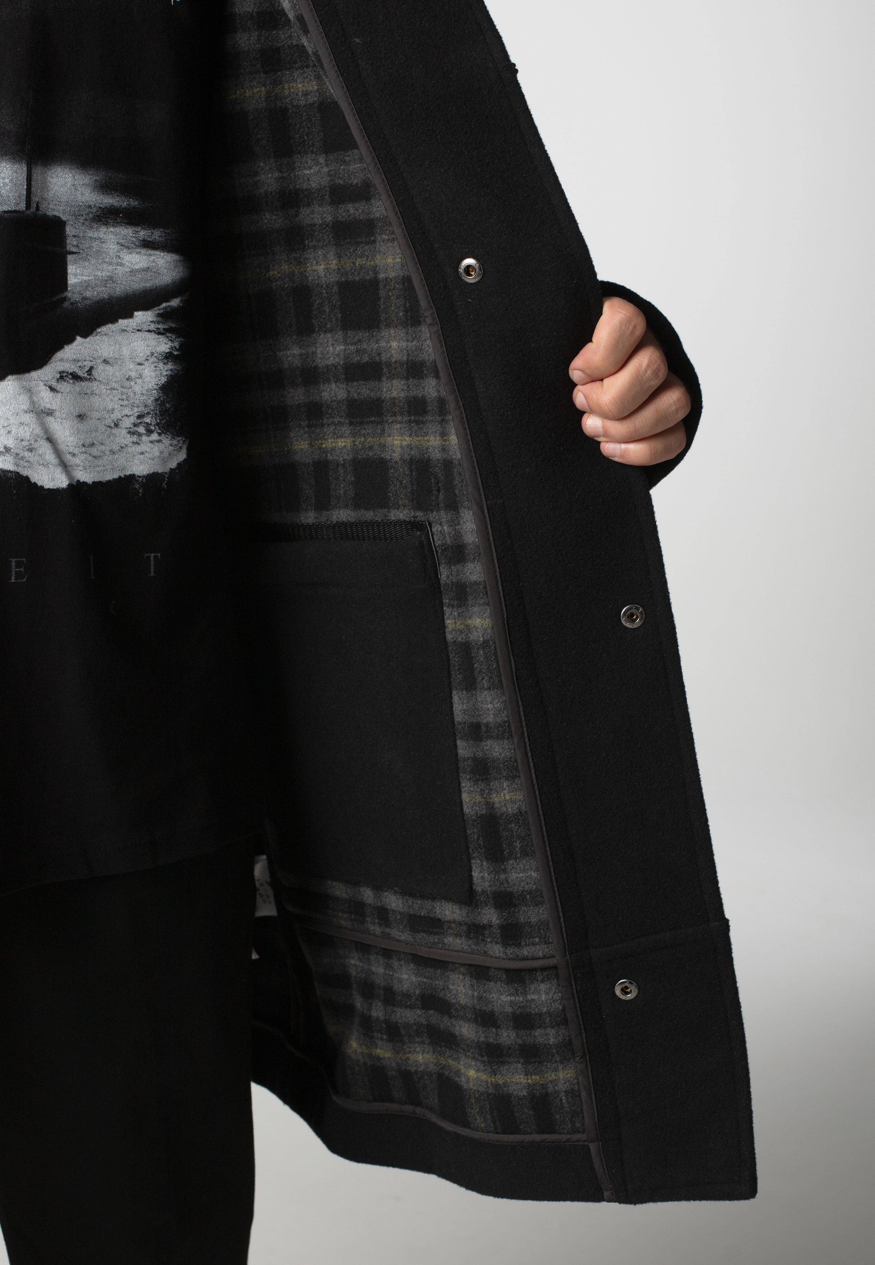 Lyle & Scott - Duffle Jet Black - Jacket | Men-Image