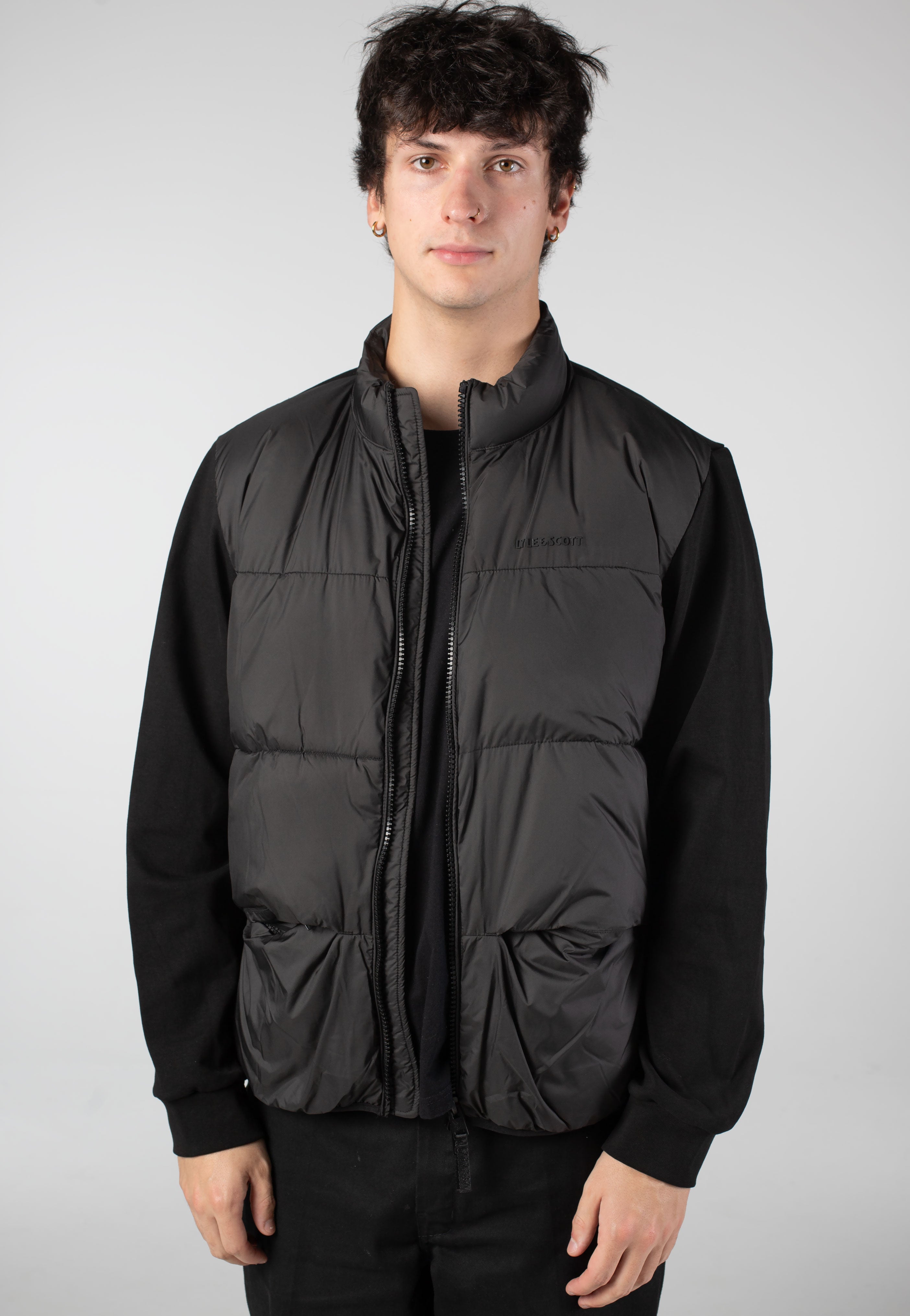 Lyle & Scott - Funnel Neck Hybrid - Jacket | Men-Image