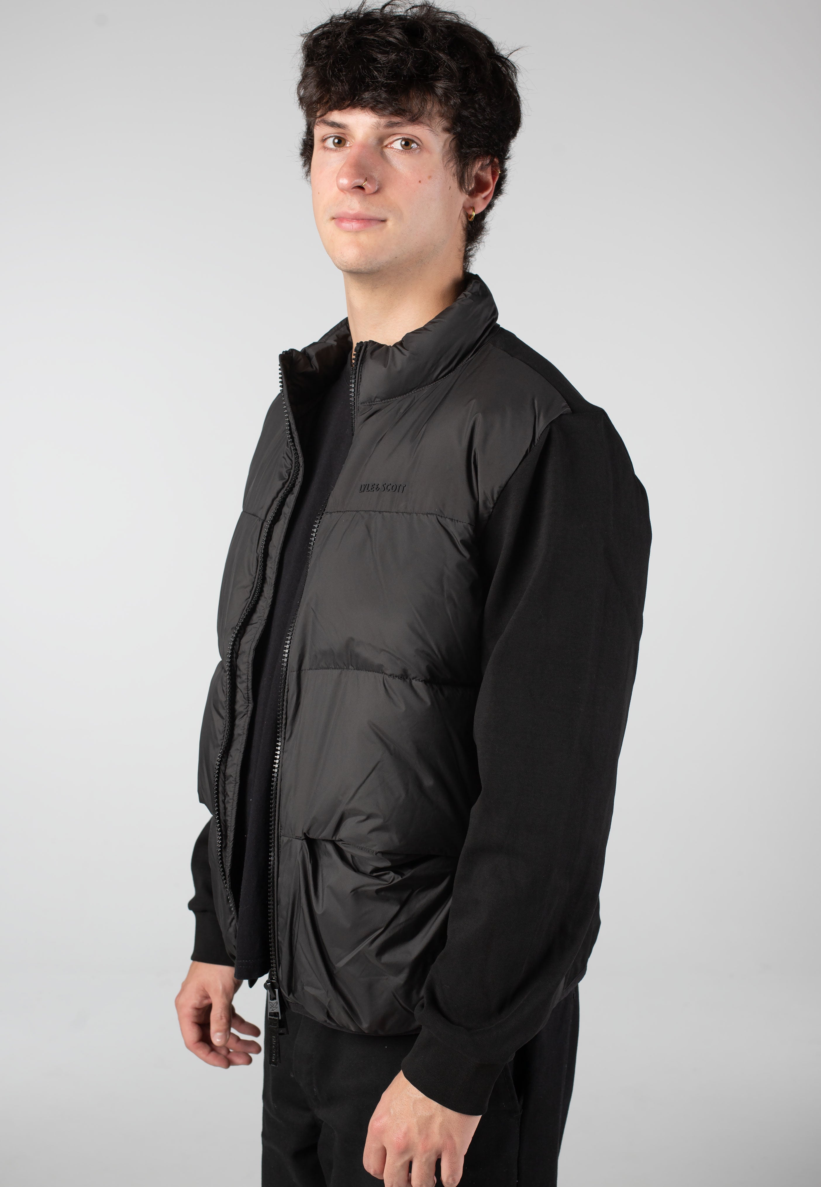 Lyle & Scott - Funnel Neck Hybrid - Jacket | Men-Image