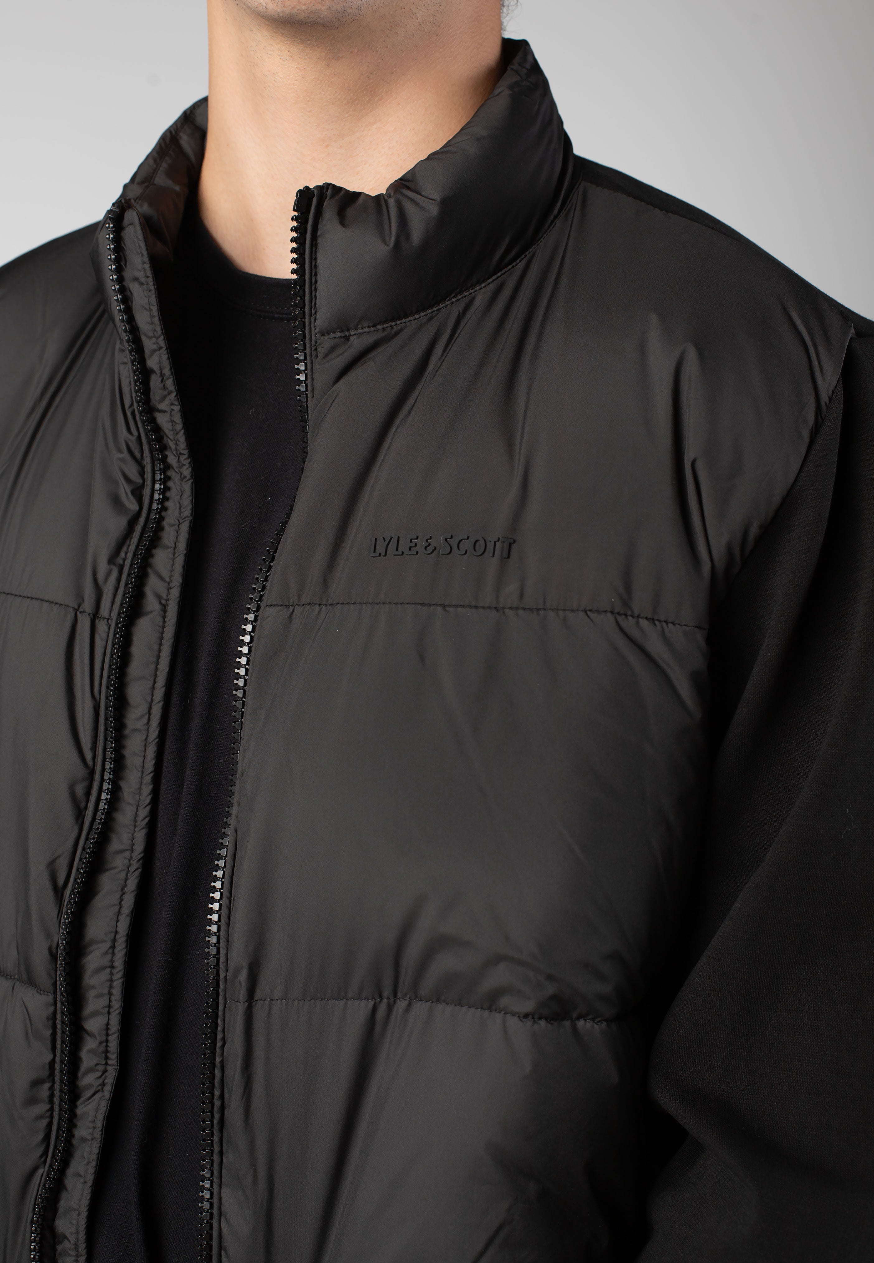 Lyle & Scott - Funnel Neck Hybrid - Jacket | Men-Image