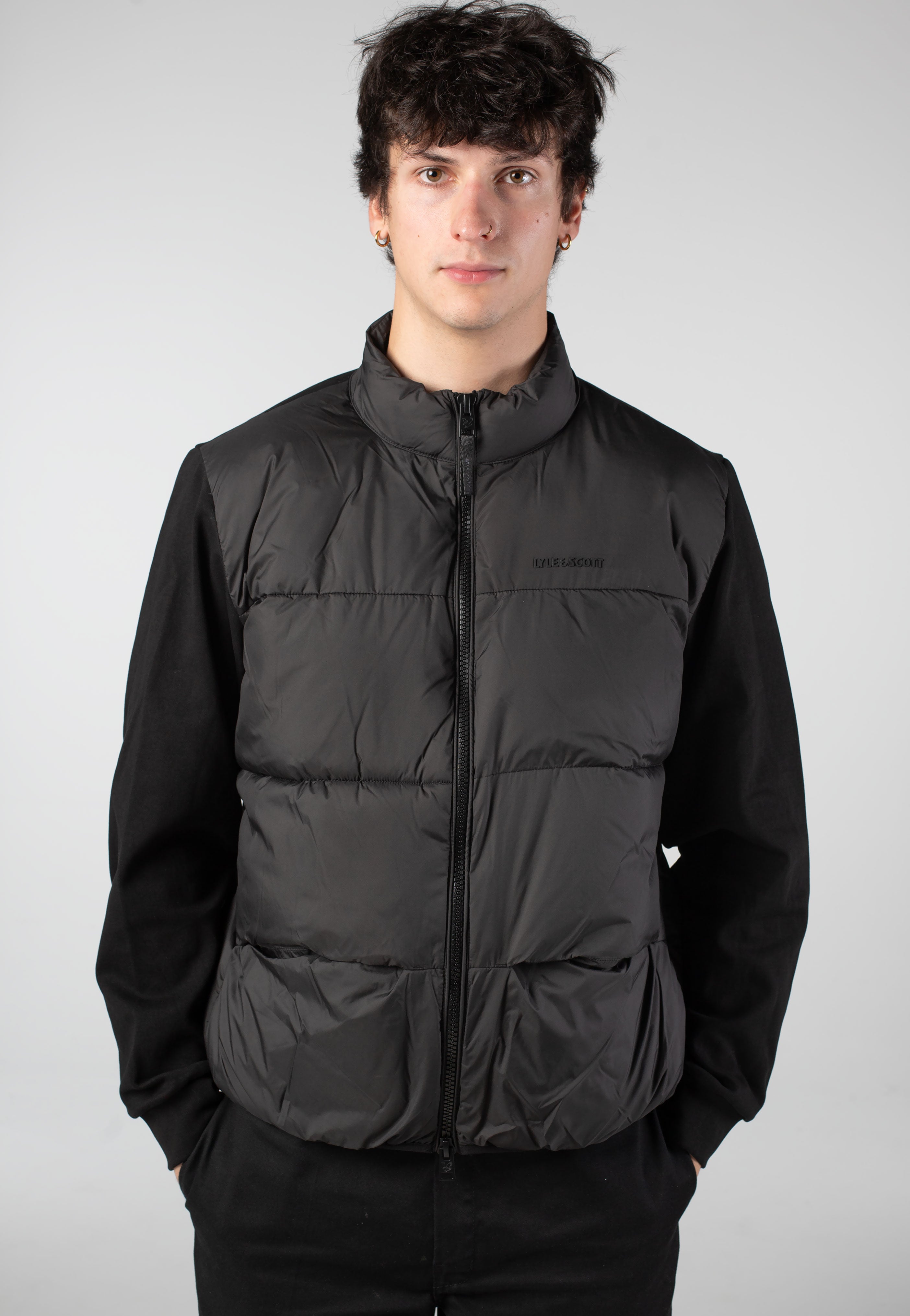 Lyle & Scott - Funnel Neck Hybrid - Jacket | Men-Image